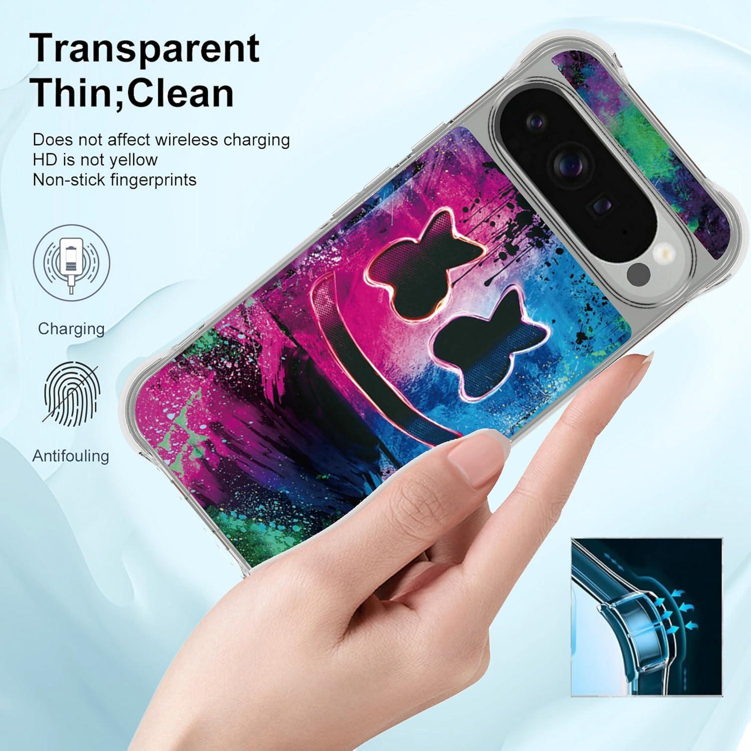 Funda para Google Pixel 10 Pro YGH-BQ Silicona Gruesa Luminoso