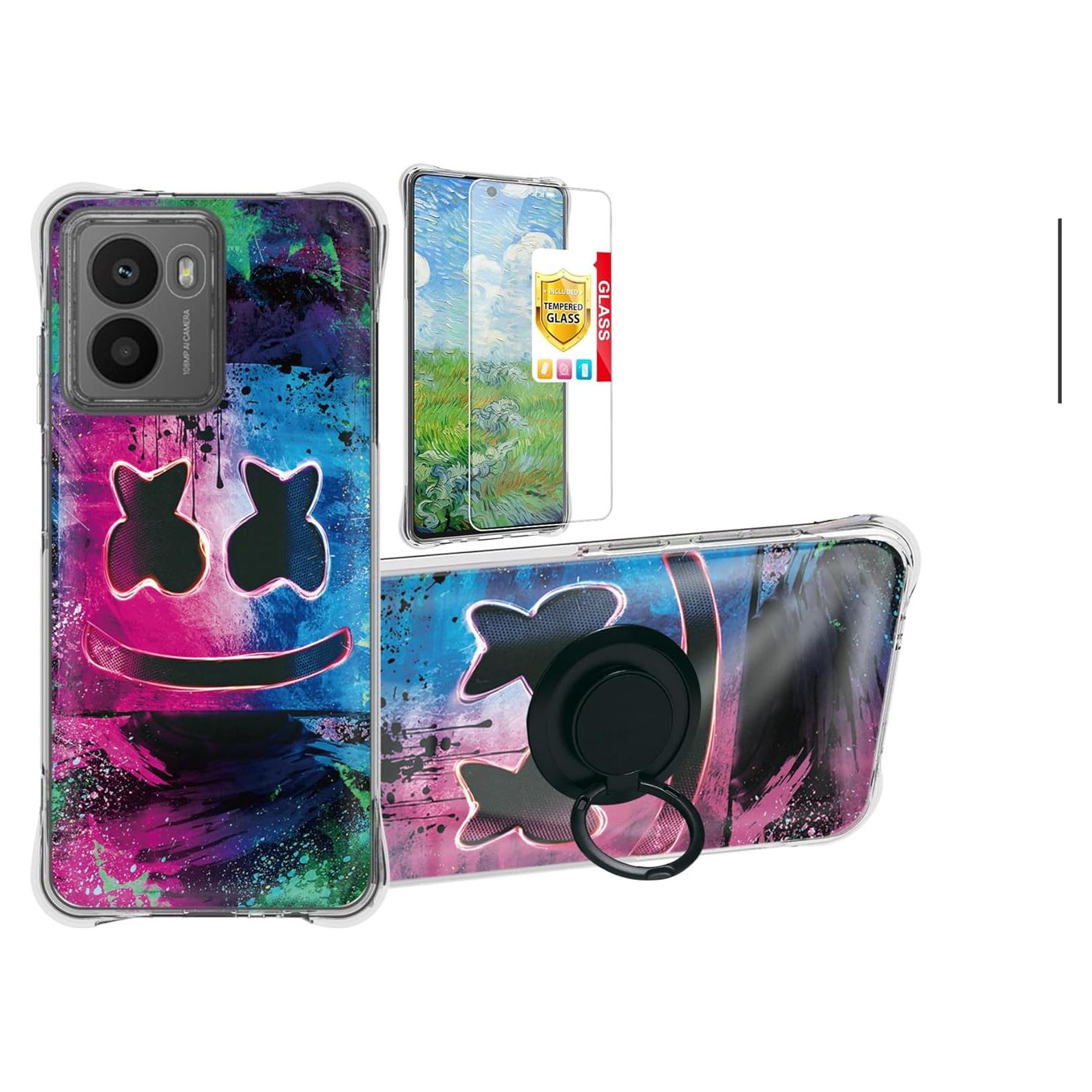 Funda Híbrida YGH-BQ para HMD Fusion 5G con Soporte Anillo