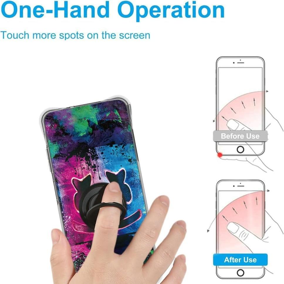 Funda Híbrida YGH-BQ para HMD Fusion 5G con Soporte Anillo