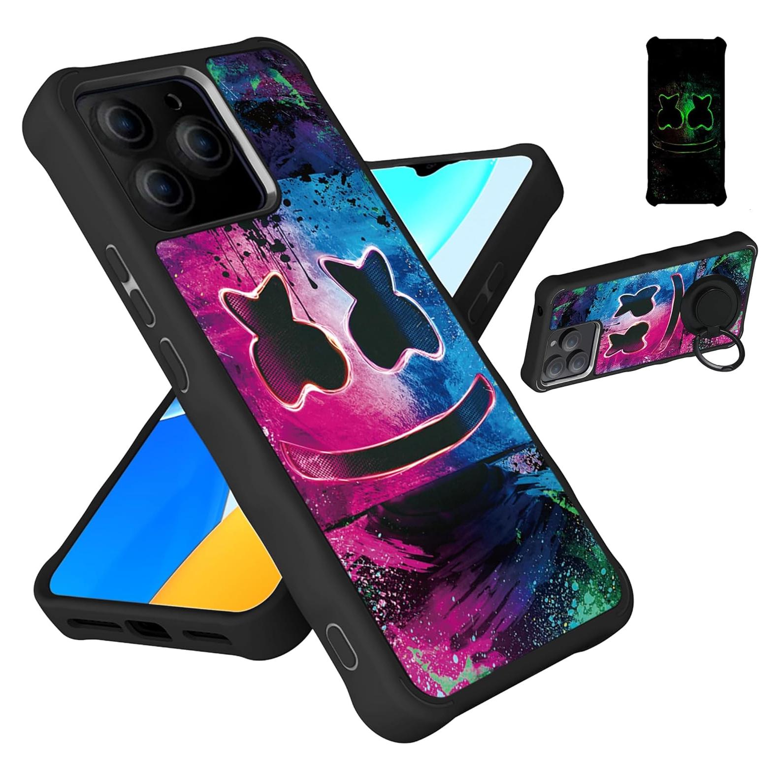 Funda híbrida HotPepper HPPL67A con soporte anillo YGH-BQ