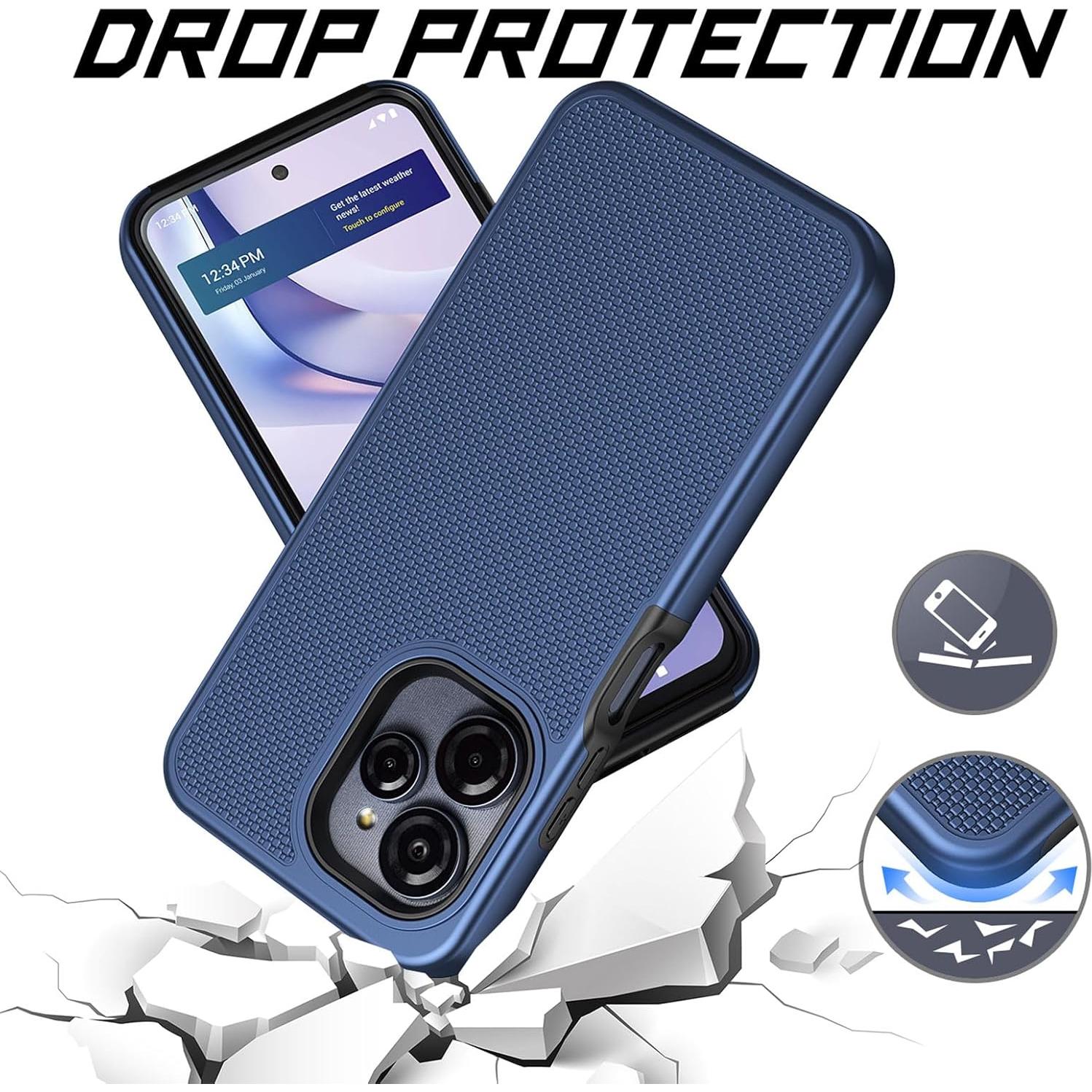 Funda Ailiber para BLU View Speed Ultra 5G - Doble Capa Azul