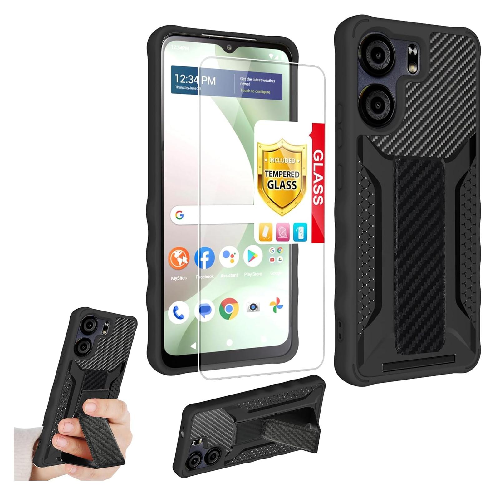 Funda para BLU VIEW 5 5G con Protector de Pantalla y Soporte