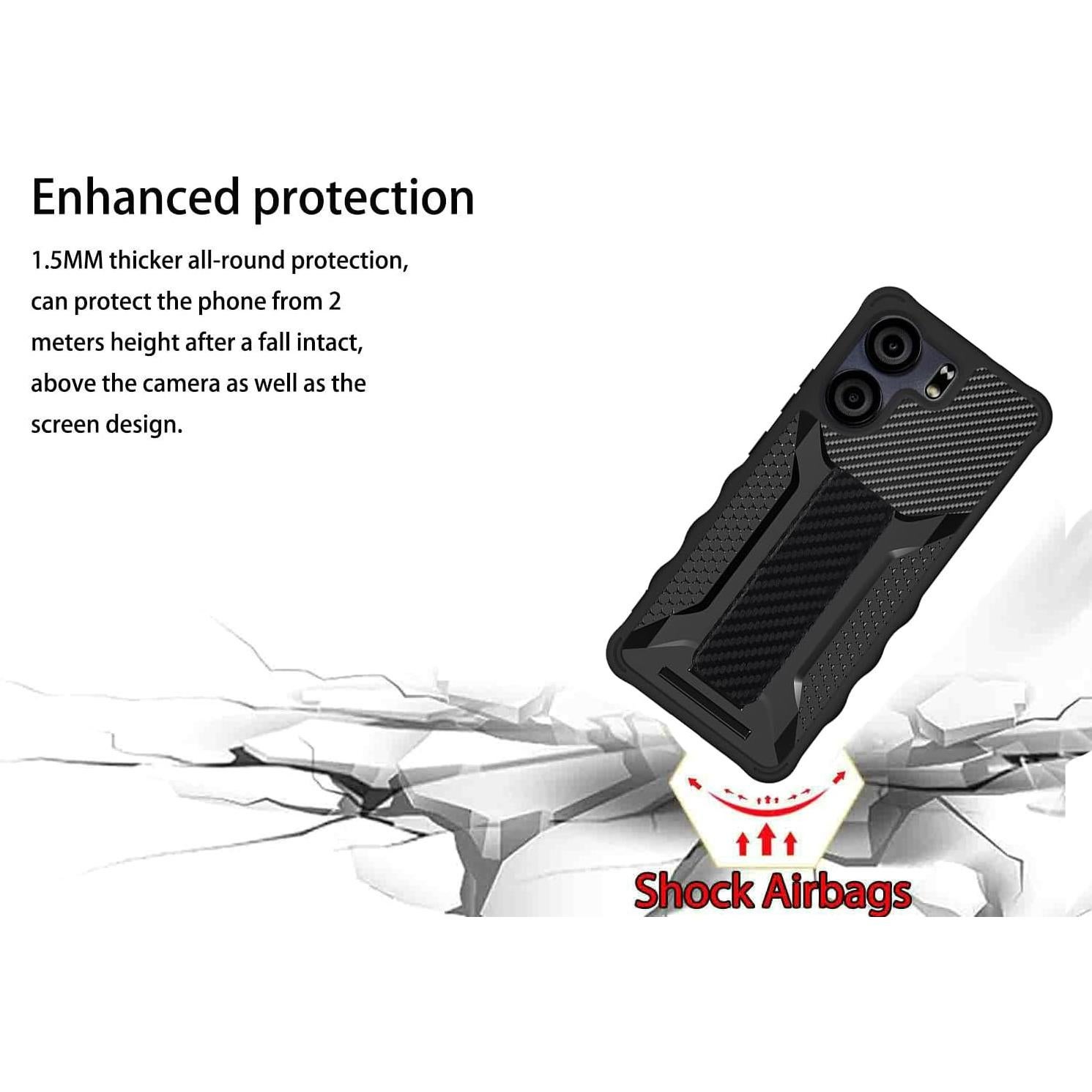 Funda para BLU VIEW 5 5G con Protector de Pantalla y Soporte