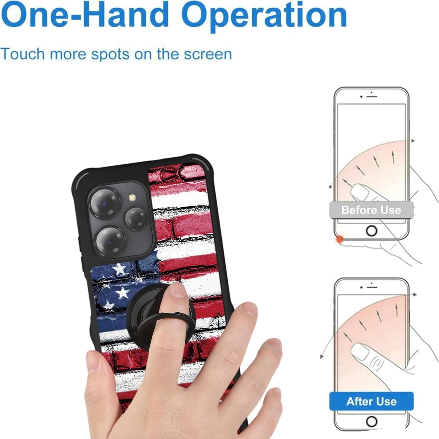 Funda Híbrida YGH-GQ para BLU View Speed Ultra 5G con Protector