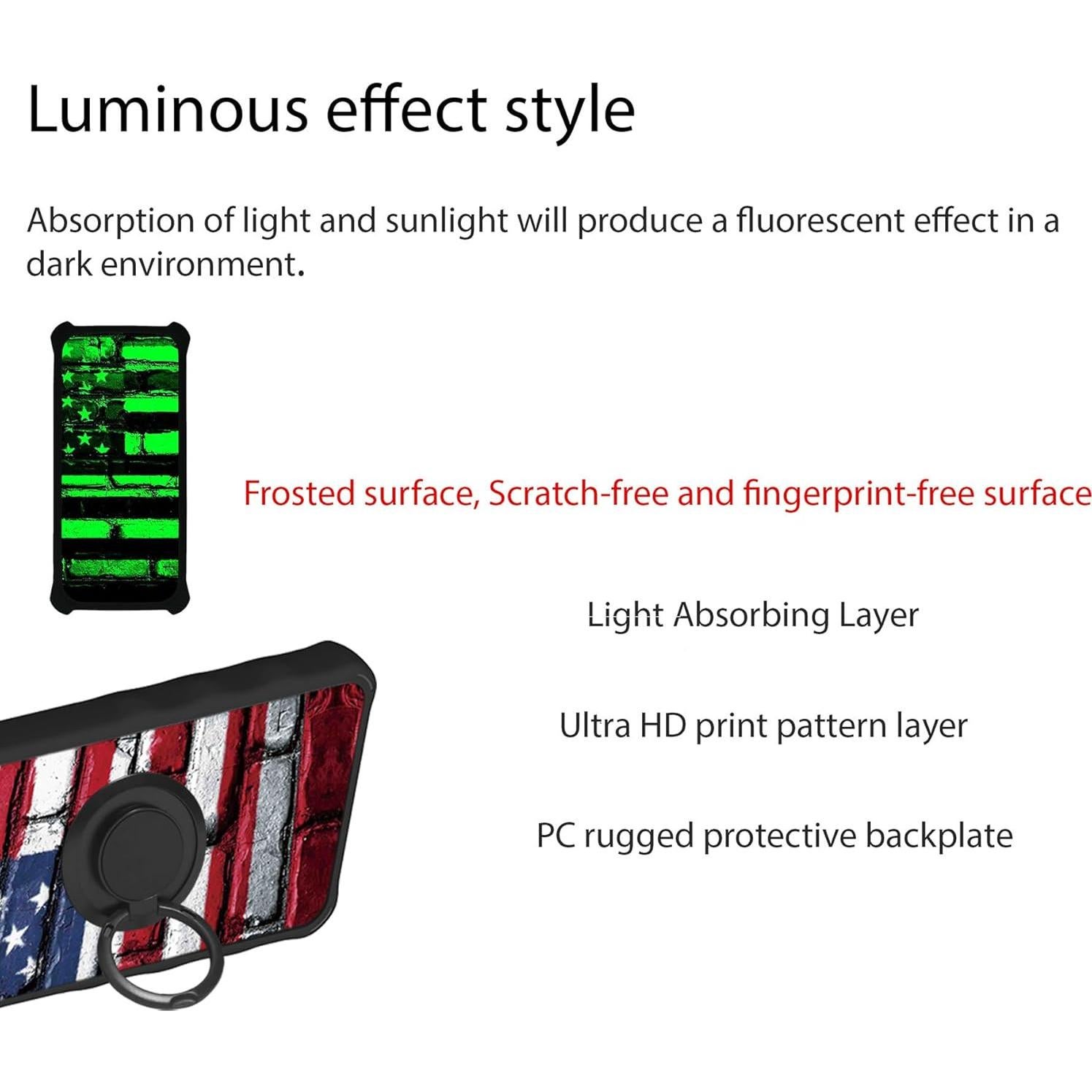 Funda Híbrida YGH-GQ para BLU View Speed Ultra 5G con Protector