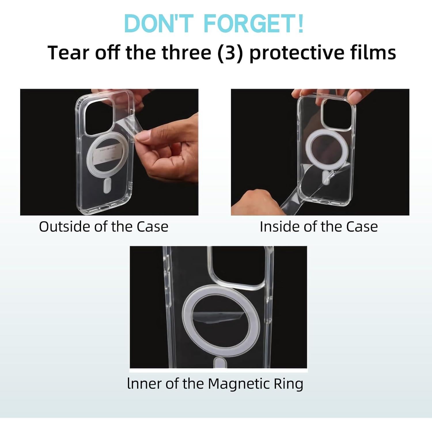 Funda Magnética Transparente MAYCARI para iPhone 15 Pro Max