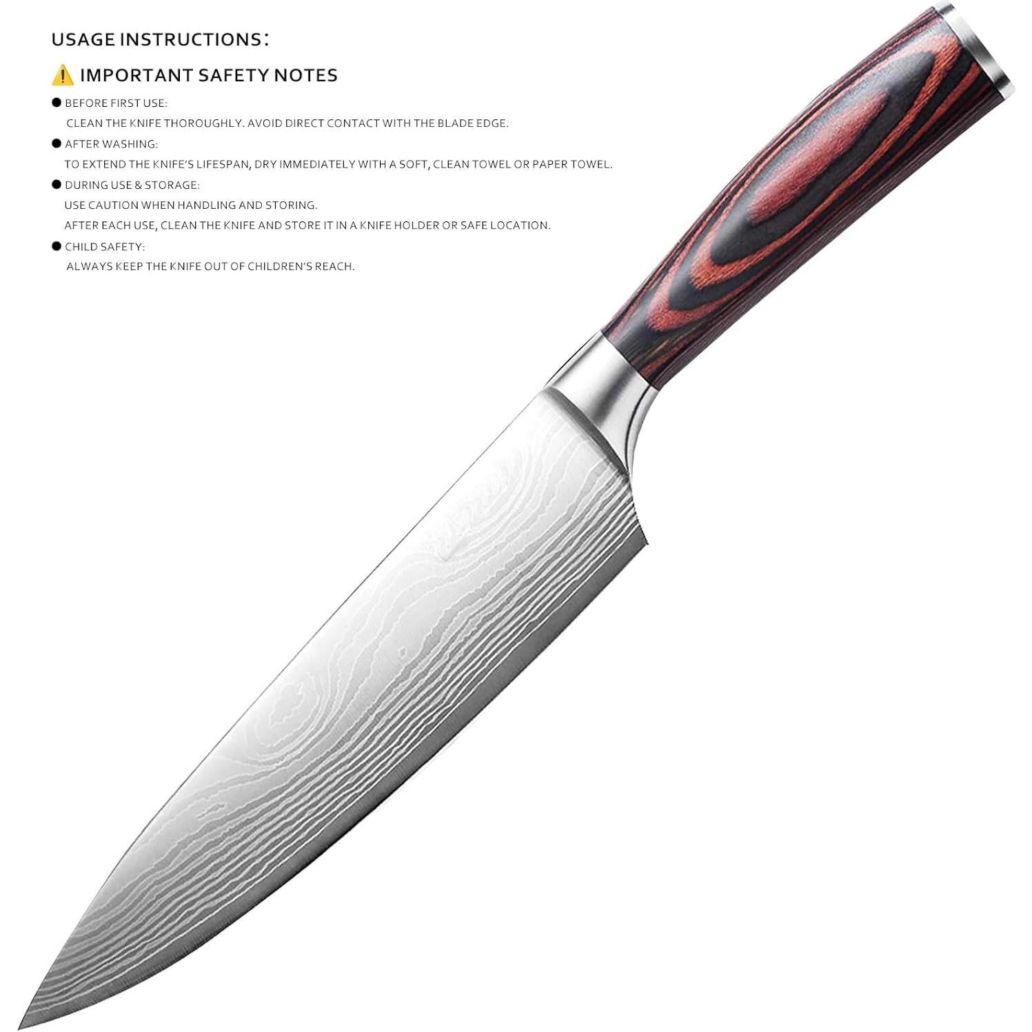 Cuchillo de Chef BTEPSGA 20 cm Acero Inoxidable Ergonómico