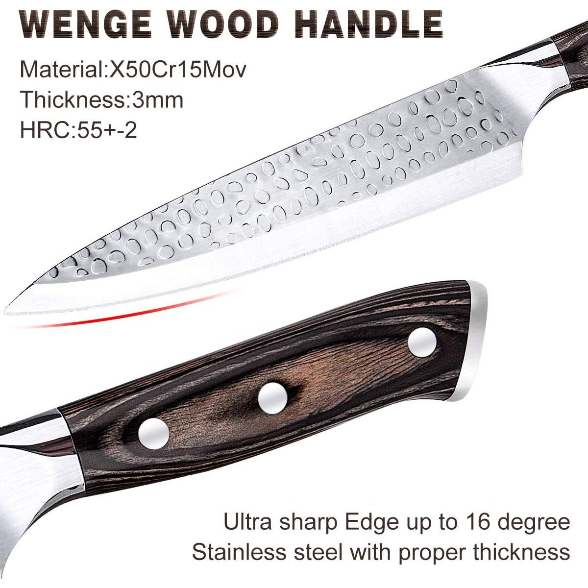 Juego de cuchillos de cocina 16 piezas Tudoccy acero inoxidable