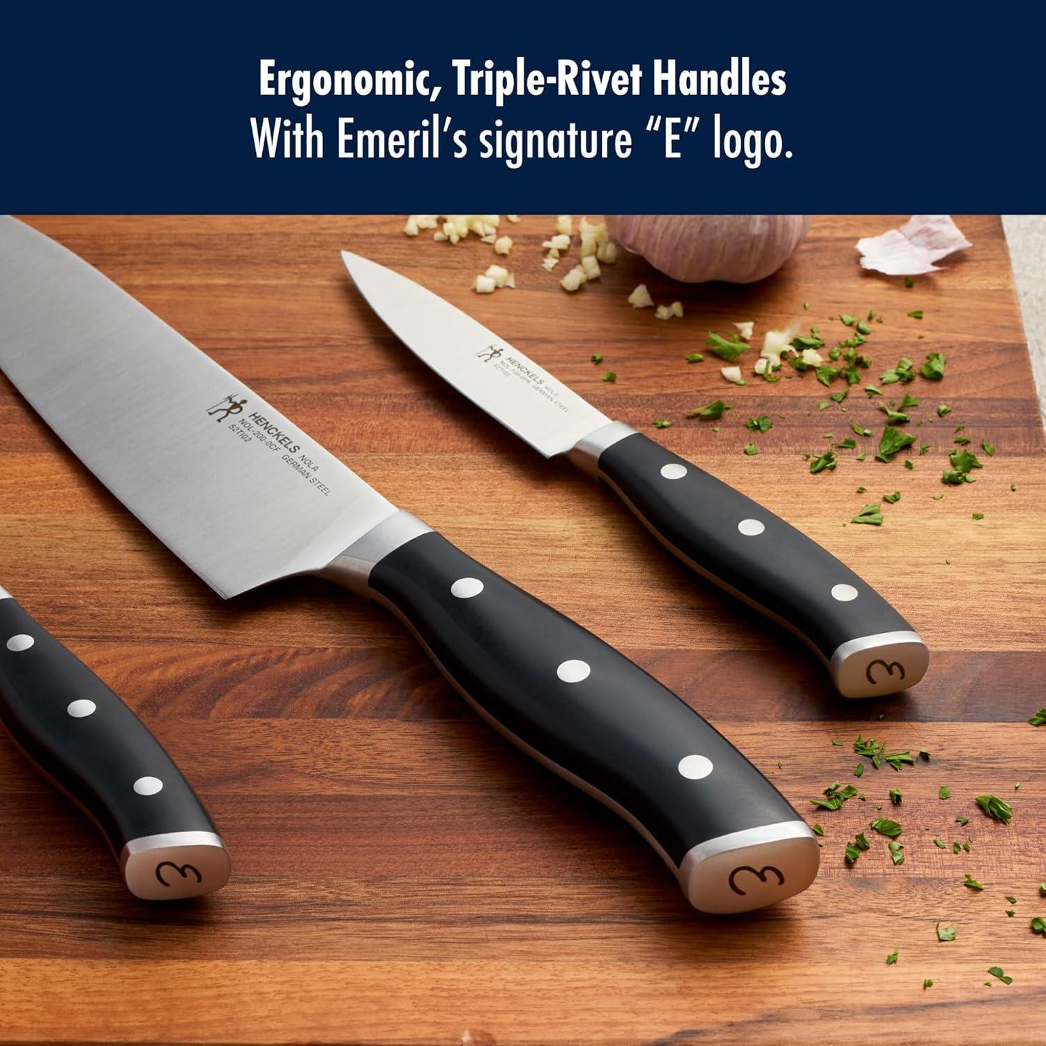 Juego de Cuchillos de Chef HENCKELS Nola 3 Piezas Acero Inoxidable