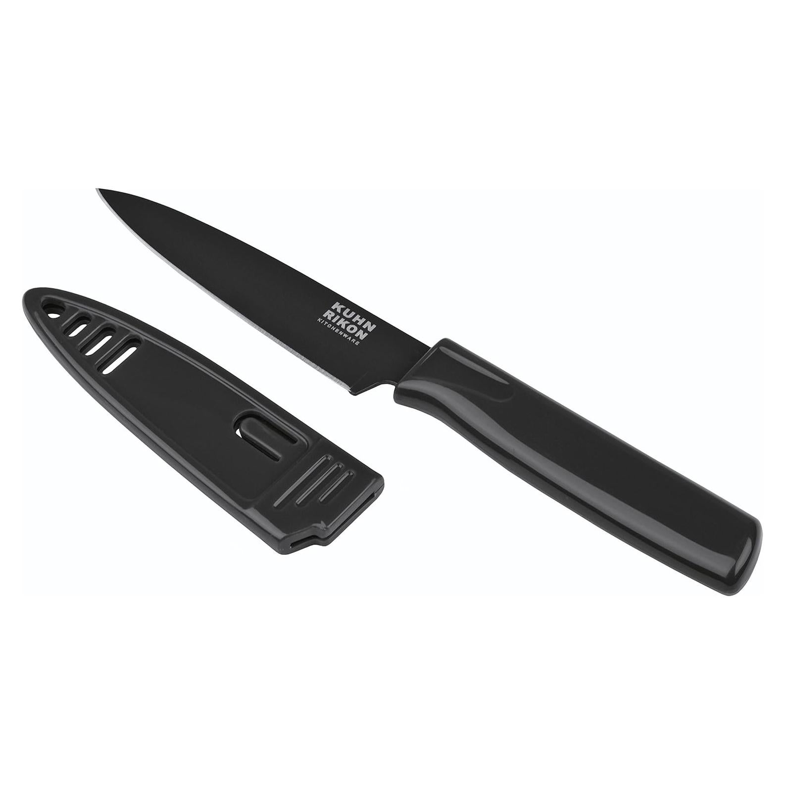 Cuchillo de Pelar Kuhn Rikon COLORI 10.16 cm Negro