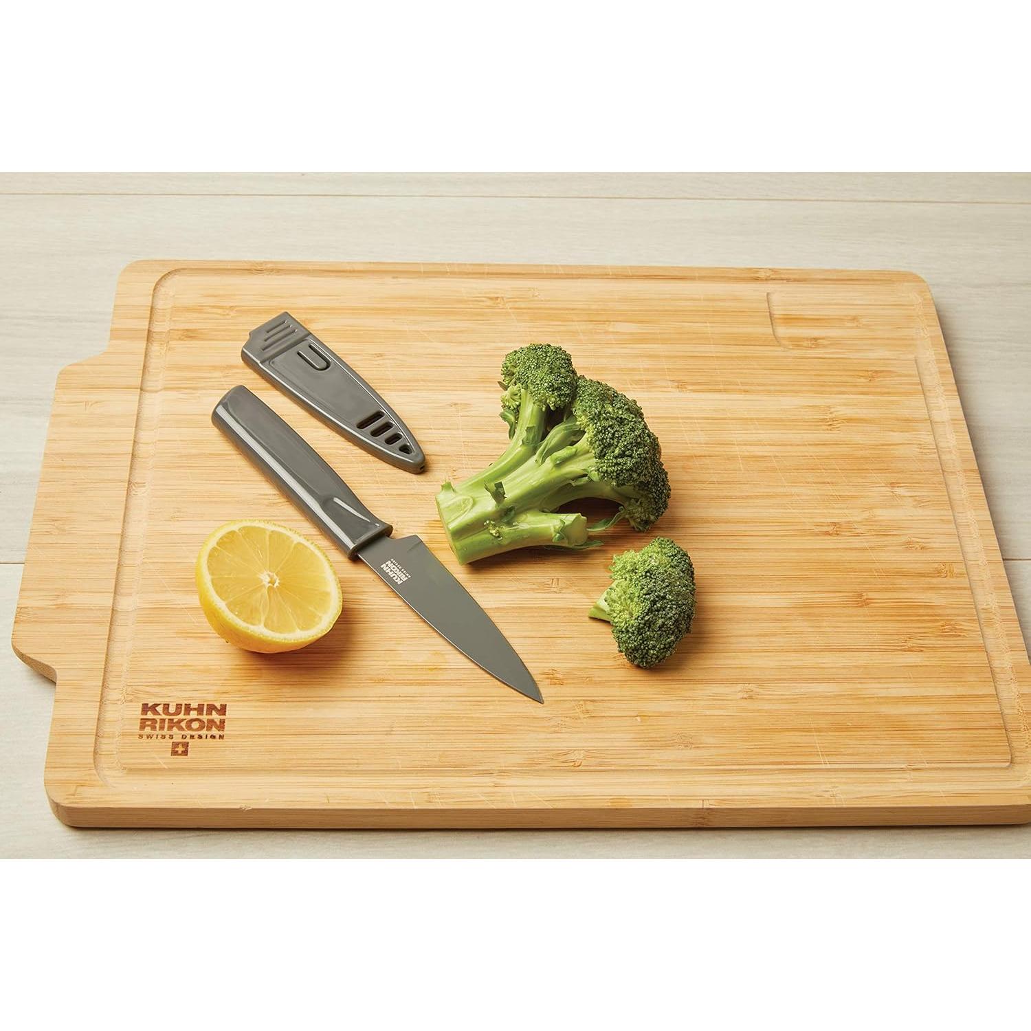 Cuchillo de Pelar Kuhn Rikon COLORI 10.16 cm Negro