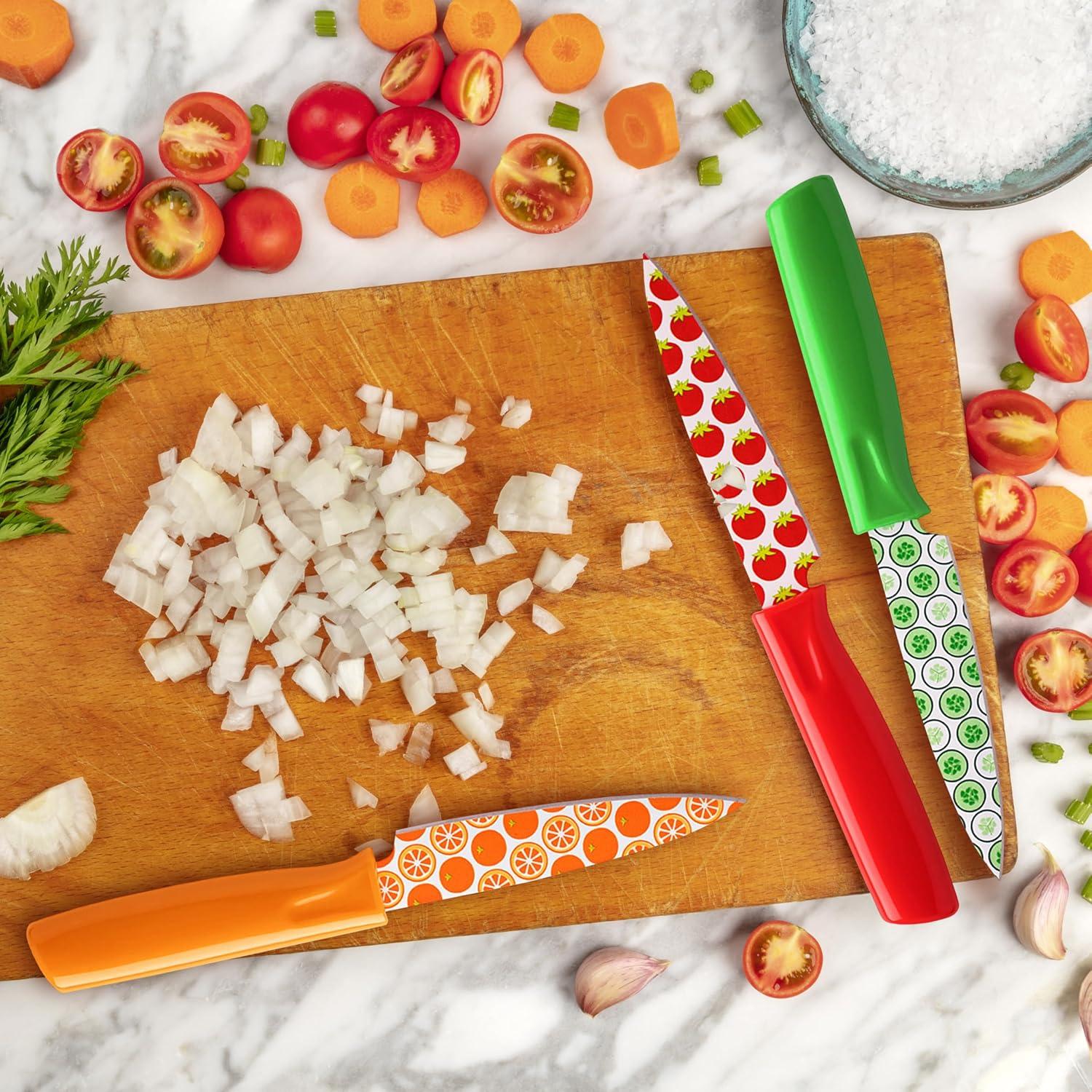 Set de 3 Cuchillos de Pelar Hampton Forge con Protectores