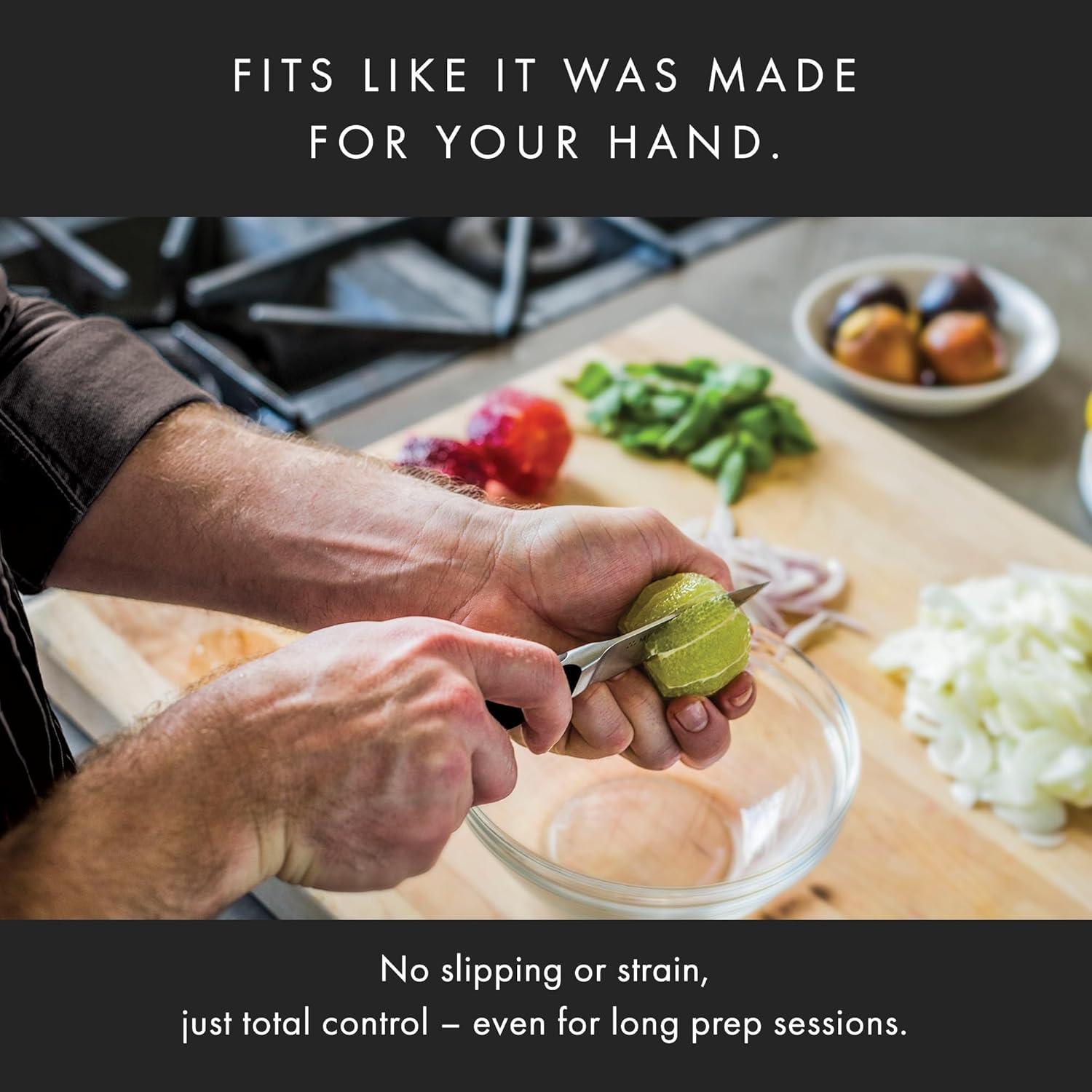 Cuchillo de Pelar Misen 8.89 cm Acero Inoxidable Negro