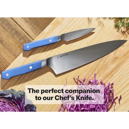 Cuchillo de Pelar Misen 8.89 cm Acero Inoxidable Negro