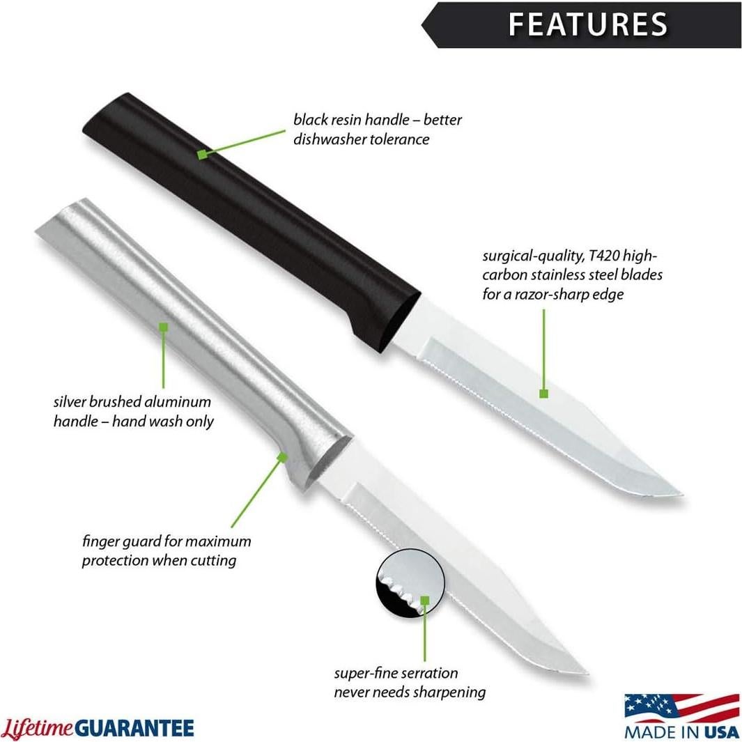 Cuchillo de Pelar Serrado RADA R142, 8.26 cm Acero Inoxidable