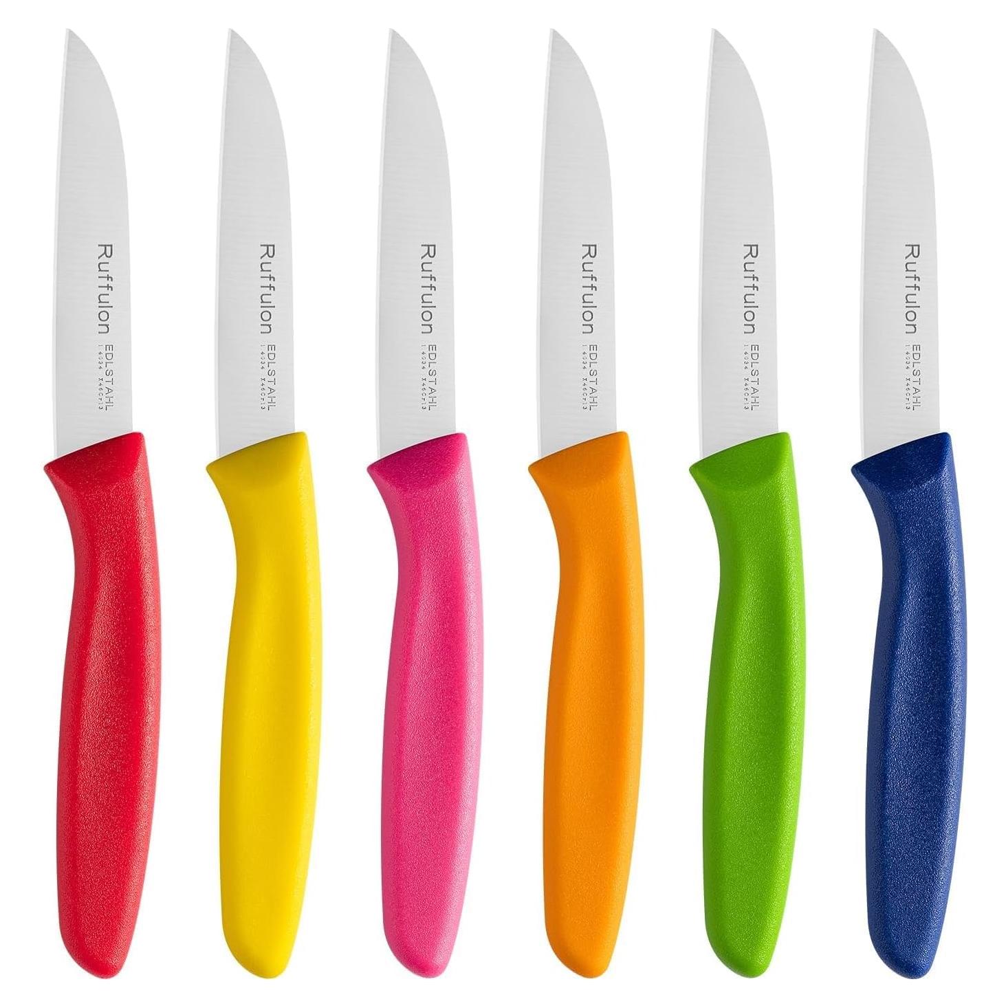 Juego de cuchillos de pelar Ruffulon 6 piezas acero inoxidable