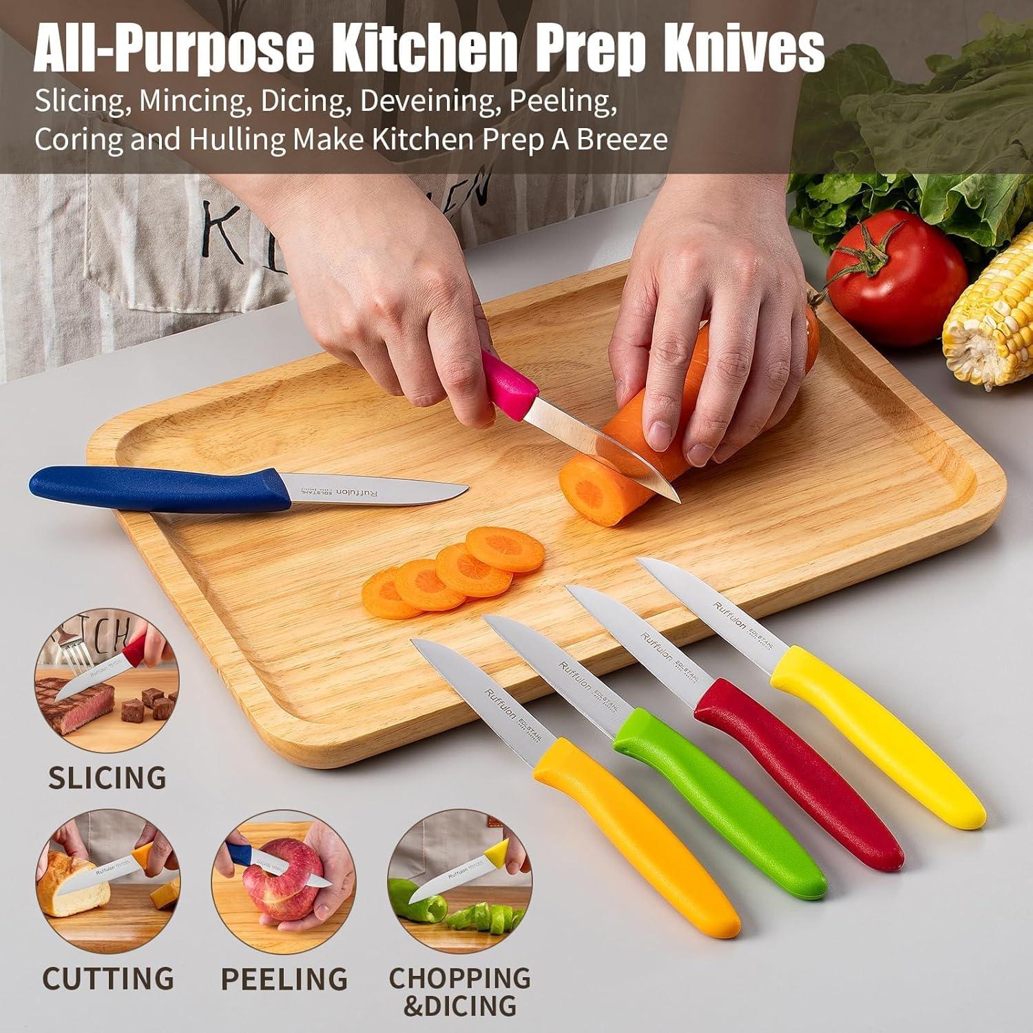 Juego de cuchillos de pelar Ruffulon 6 piezas acero inoxidable