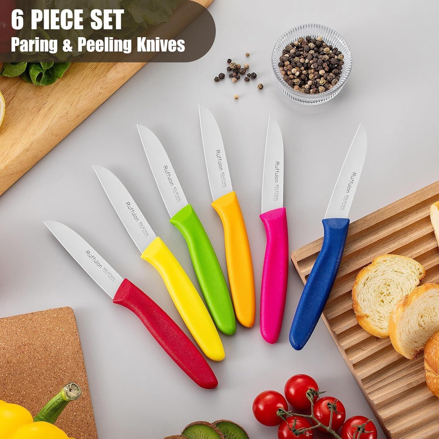 Juego de cuchillos de pelar Ruffulon 6 piezas acero inoxidable