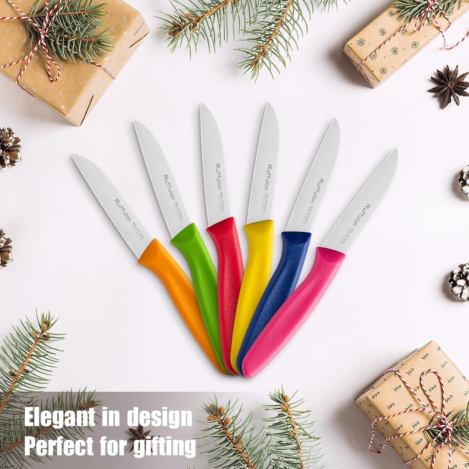 Juego de cuchillos de pelar Ruffulon 6 piezas acero inoxidable