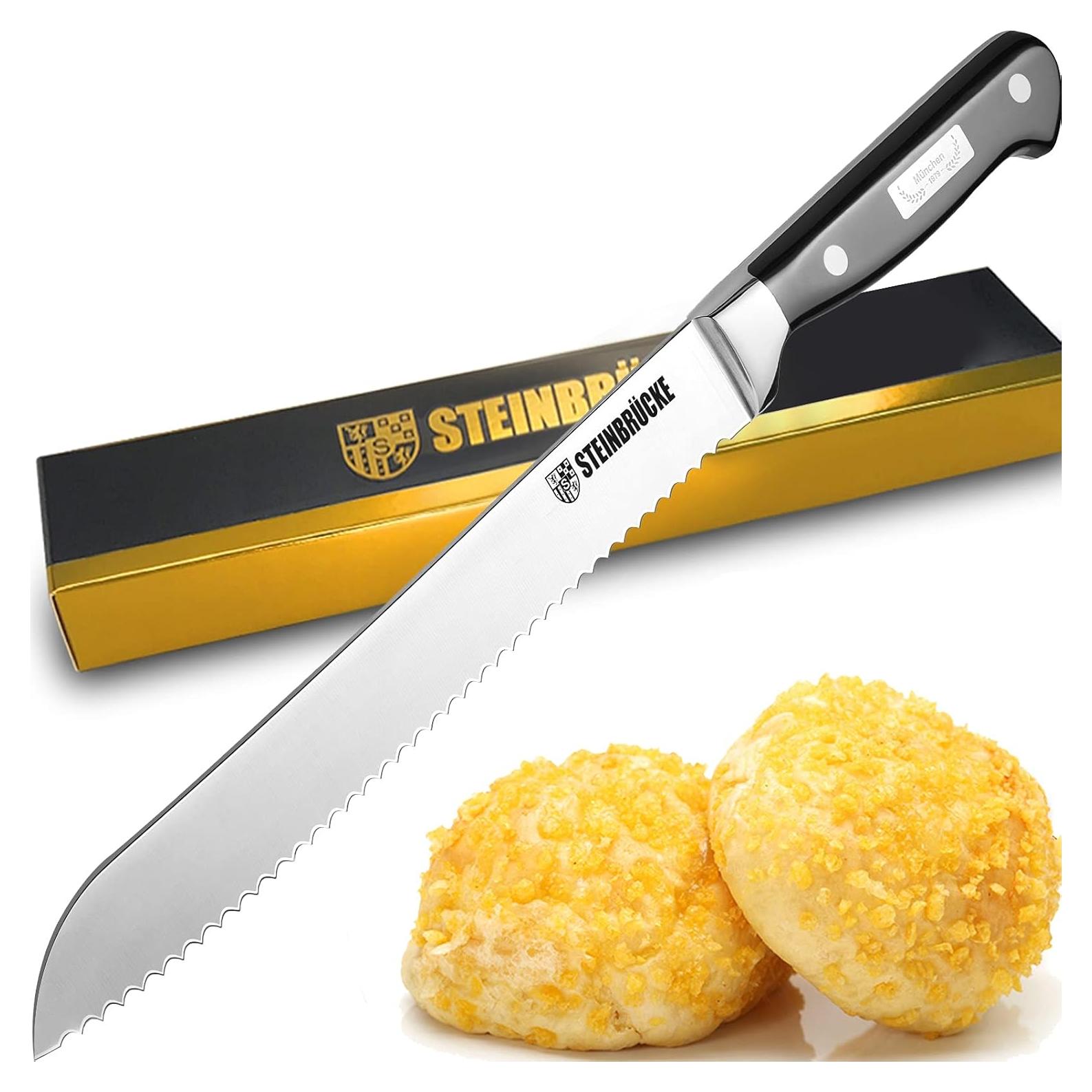 Cuchillo de Pan Serrado STEINBRCKE 25.4 cm Acero Inoxidable