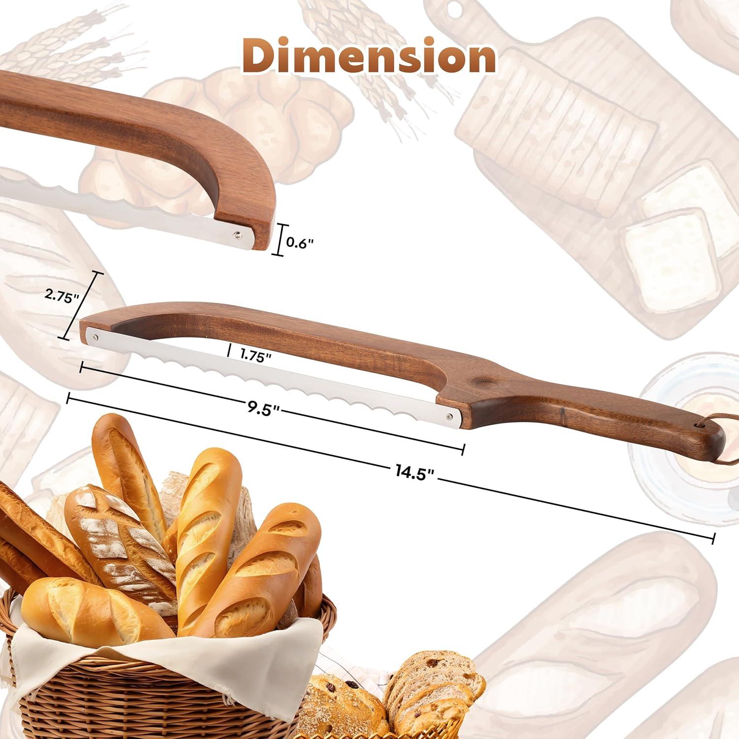 Cuchillo de Pan Pranski 36.83 cm Mango Ergonómico Corte Preciso