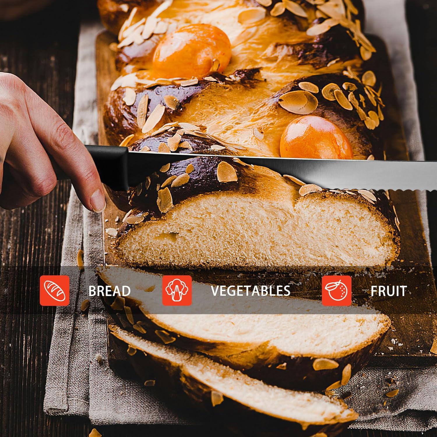 Cuchillo de Pan Serrado BOLEXINO 25.4 cm Acero Inoxidable