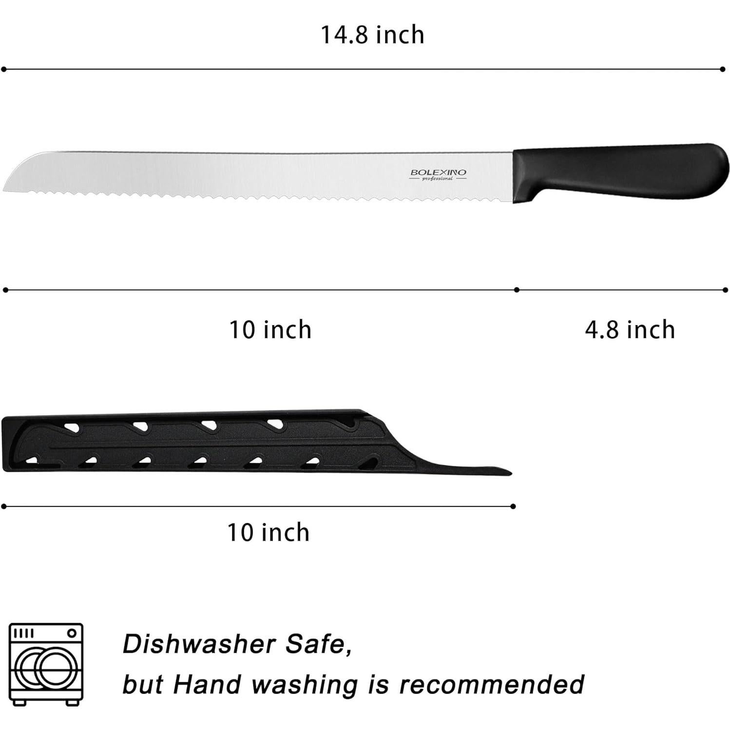 Cuchillo de Pan Serrado BOLEXINO 25.4 cm Acero Inoxidable