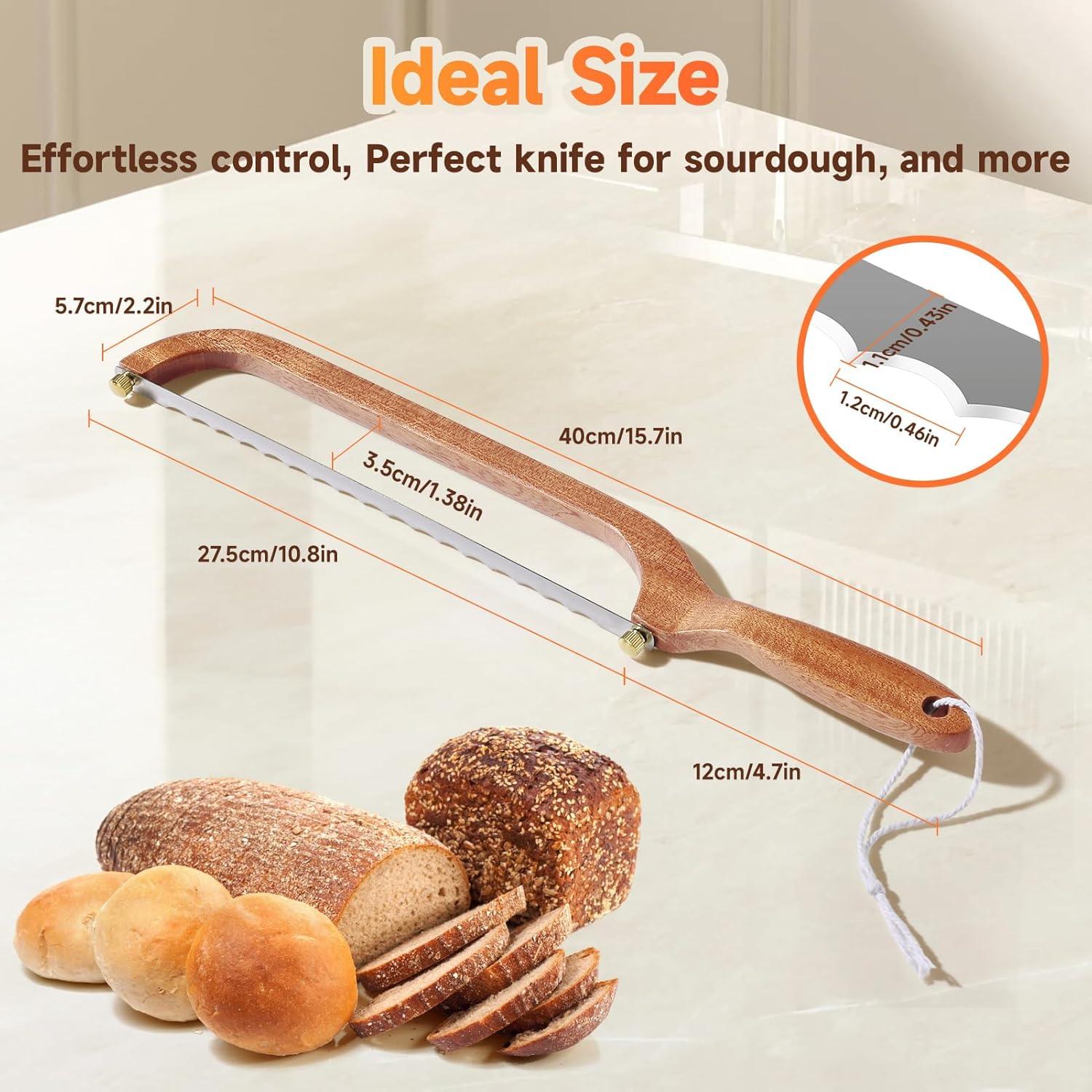 Cuchillo de Pan Serrado TLMUSE 27.4 cm Acero Inoxidable Madera