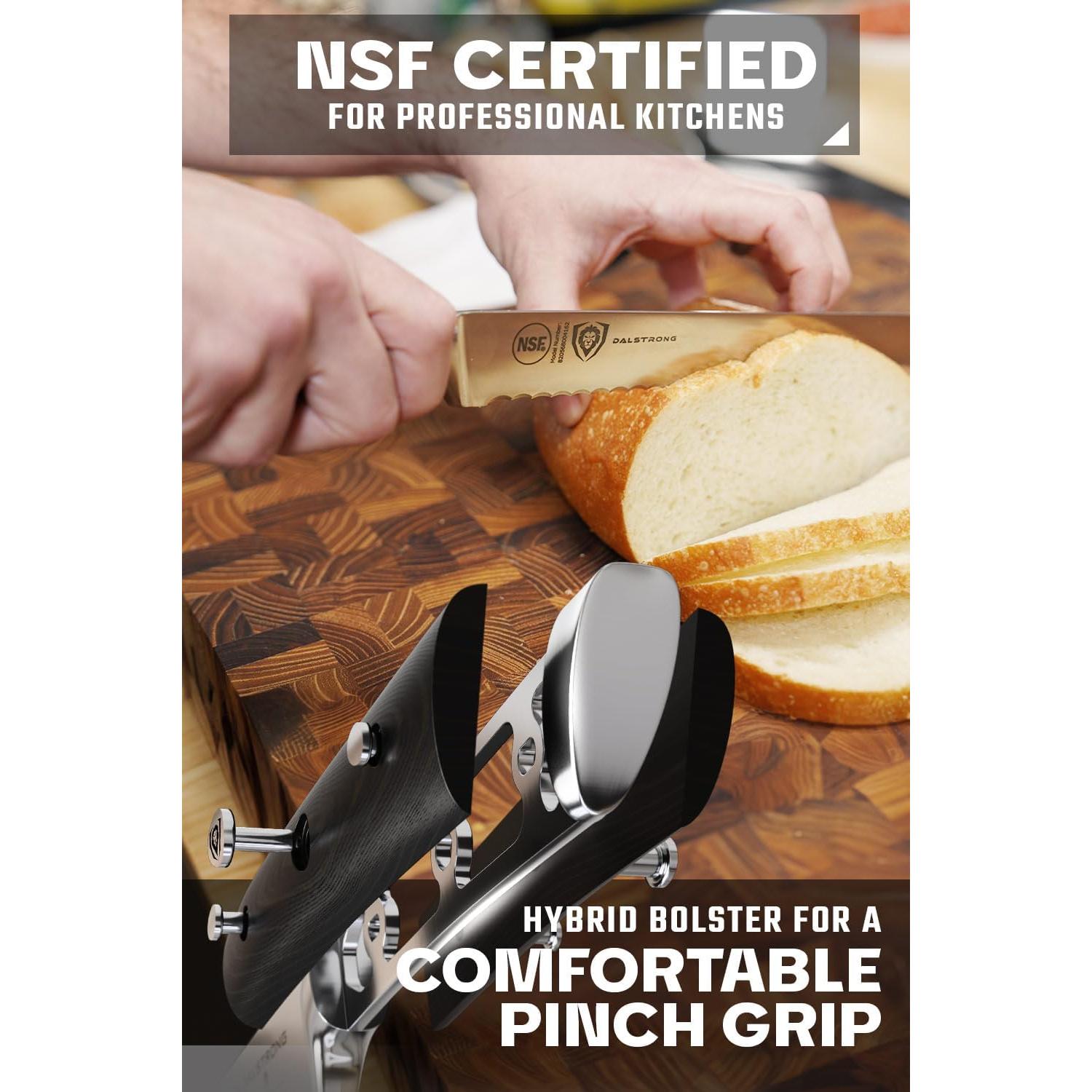 Cuchillo de Pan Serrado Dalstrong 25.4 cm Acero Alemán