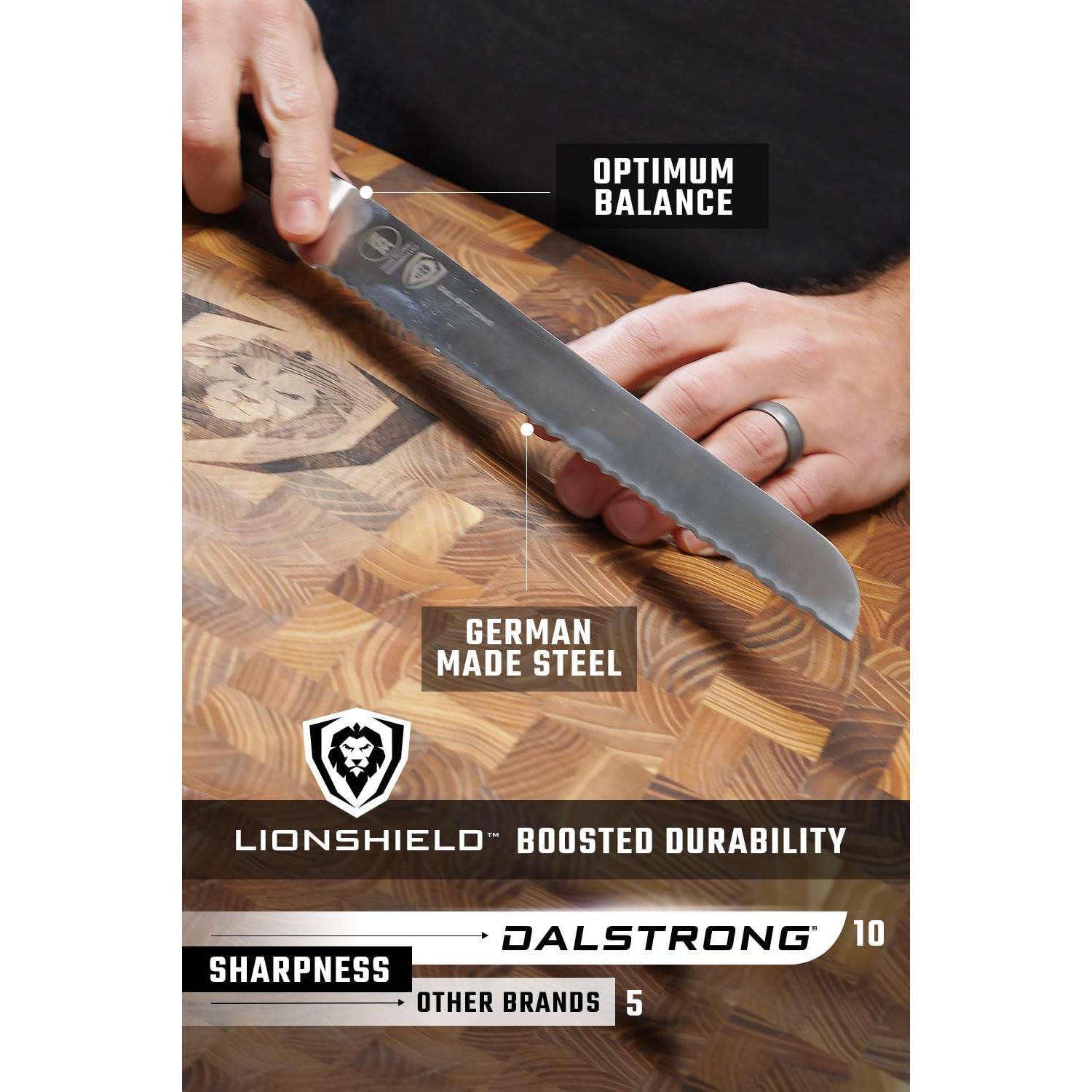 Cuchillo de Pan Serrado Dalstrong 25.4 cm Acero Alemán