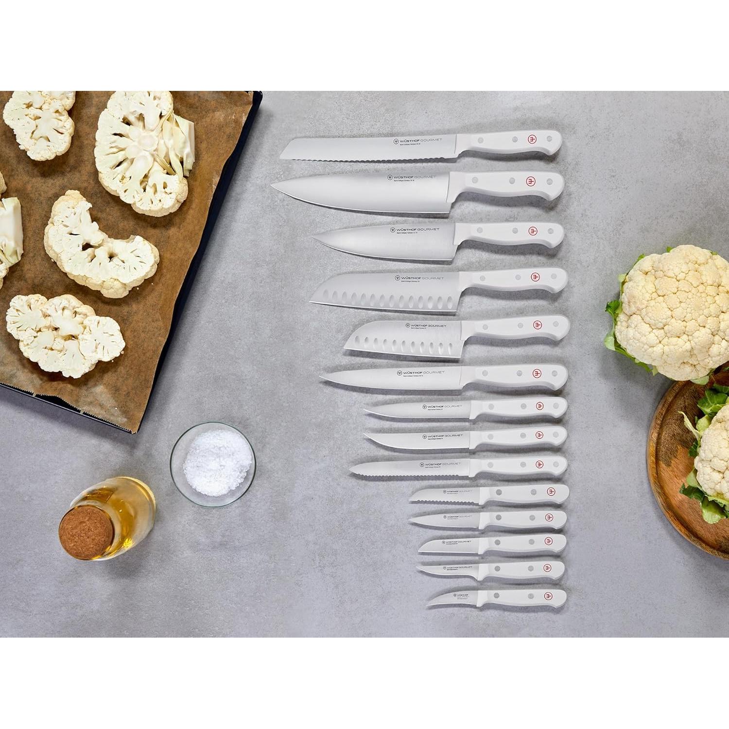 Cuchillo de Utilidad Serrado WÜSTHOF Gourmet 12.7 cm Blanco