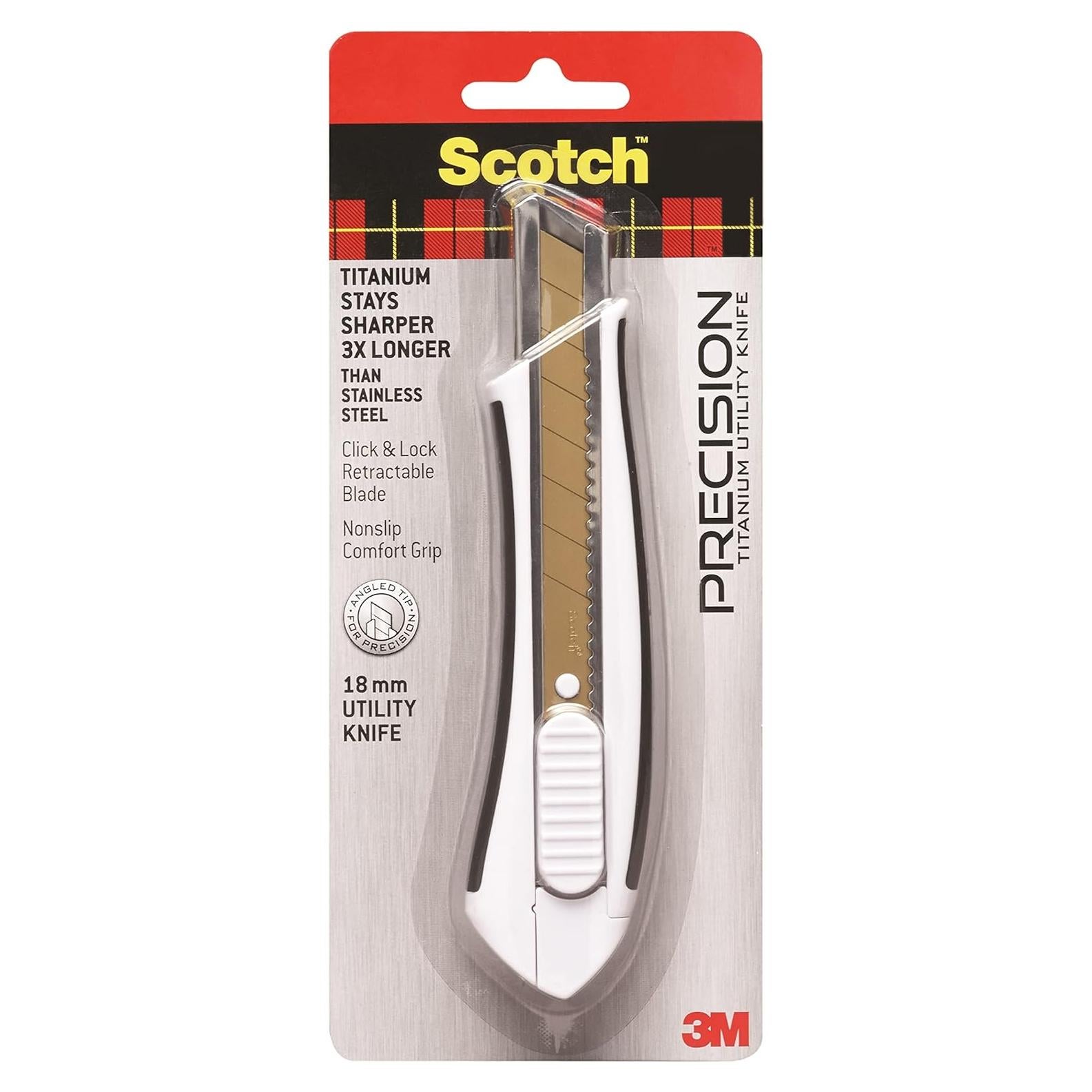 Cuchillo Utility 3M Titanium Snap-Off 18mm Grande Pesado