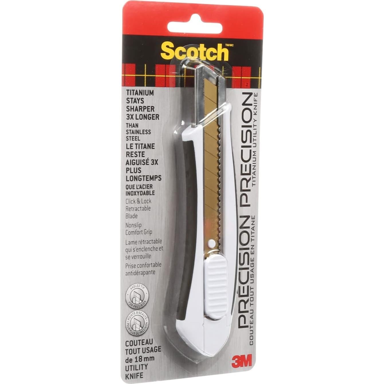 Cuchillo Utility 3M Titanium Snap-Off 18mm Grande Pesado