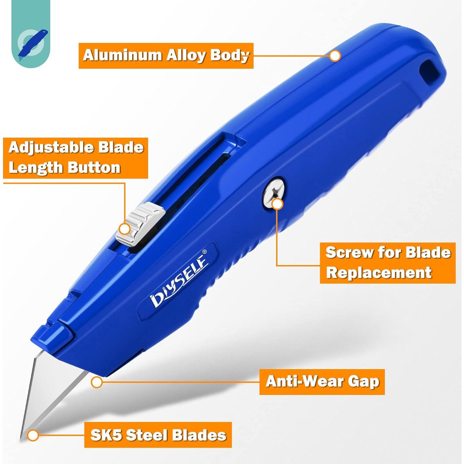 Cortadores de Cajas DIYSELF 4 Piezas Retráctiles Multicolor