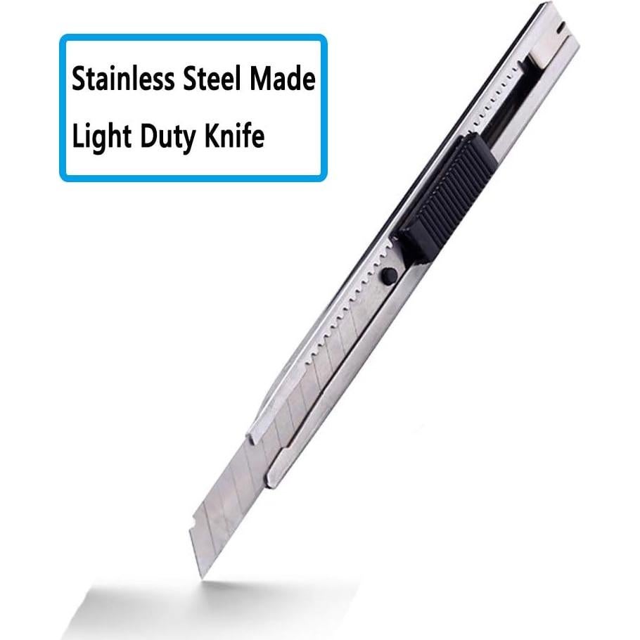 Cuchillo Utility Retráctil WEKOIL 9mm Paquete de 5 con Cuchillas