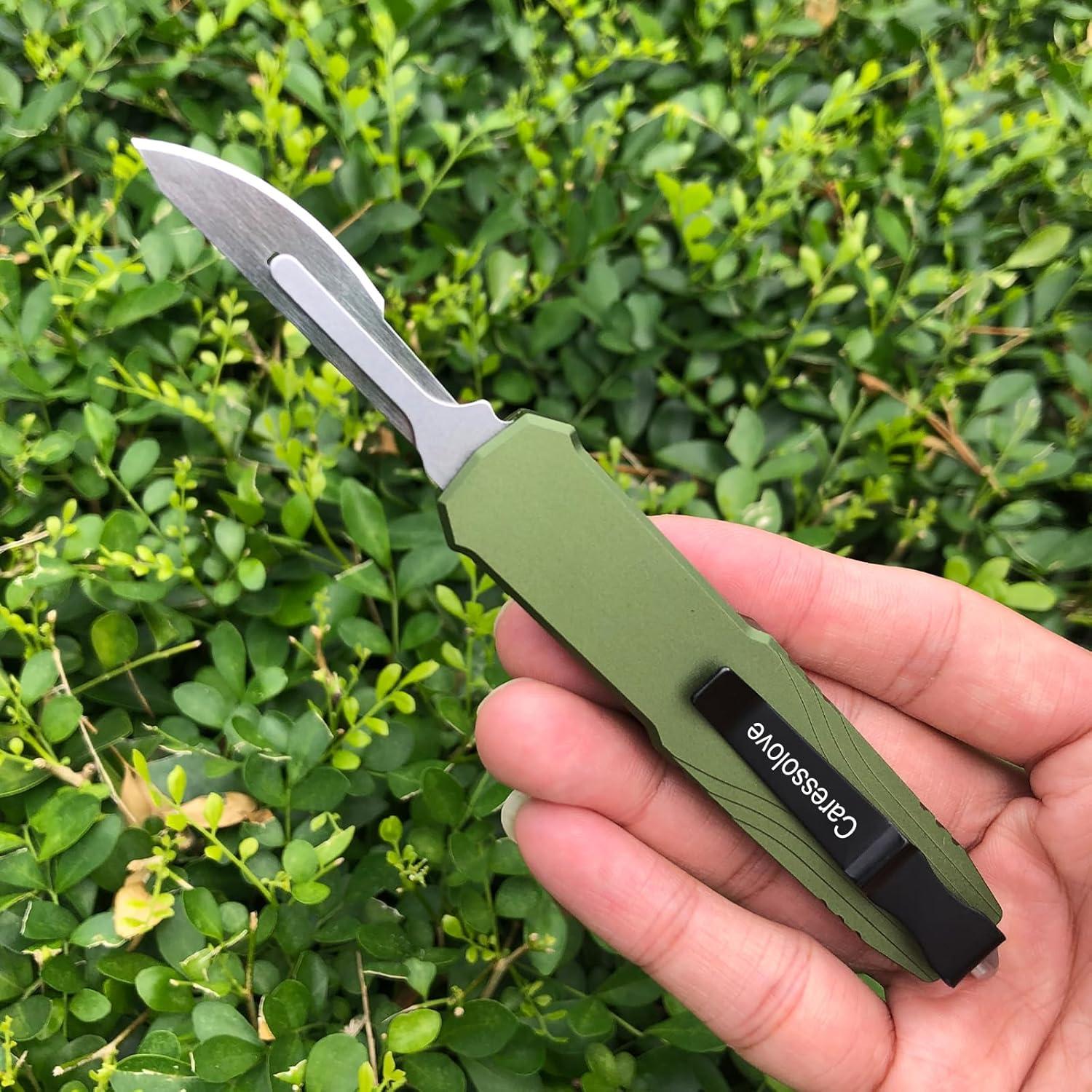 Cuchillo Escalpelo Retráctil Caressolove EDC 10PCS #23 3PCS #60