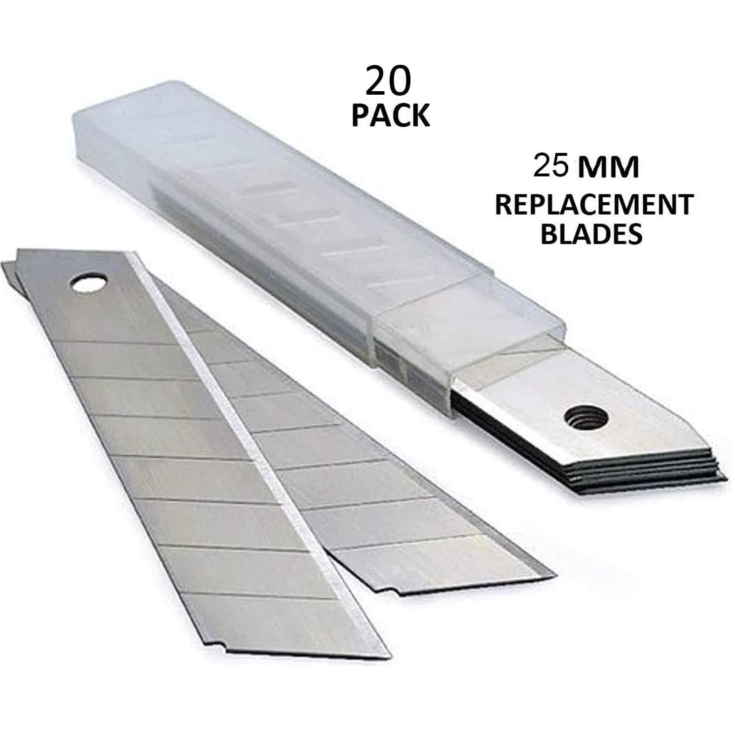 Cuchillo Utility T TOVIA 25MM con 20 Hojas SK5 Reemplazables