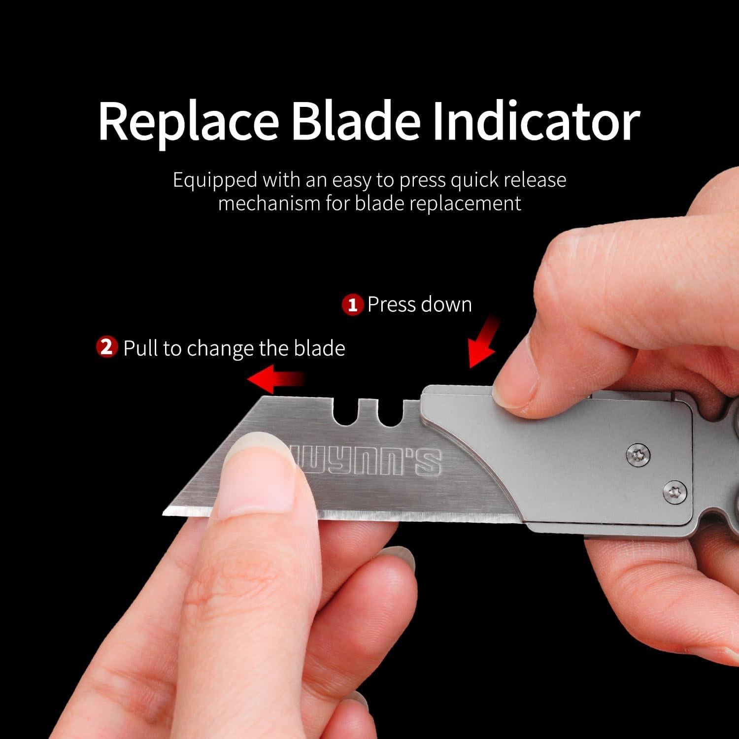 Cuchillo Utilitario TGZUO de Titanio Plegable 11.29 cm