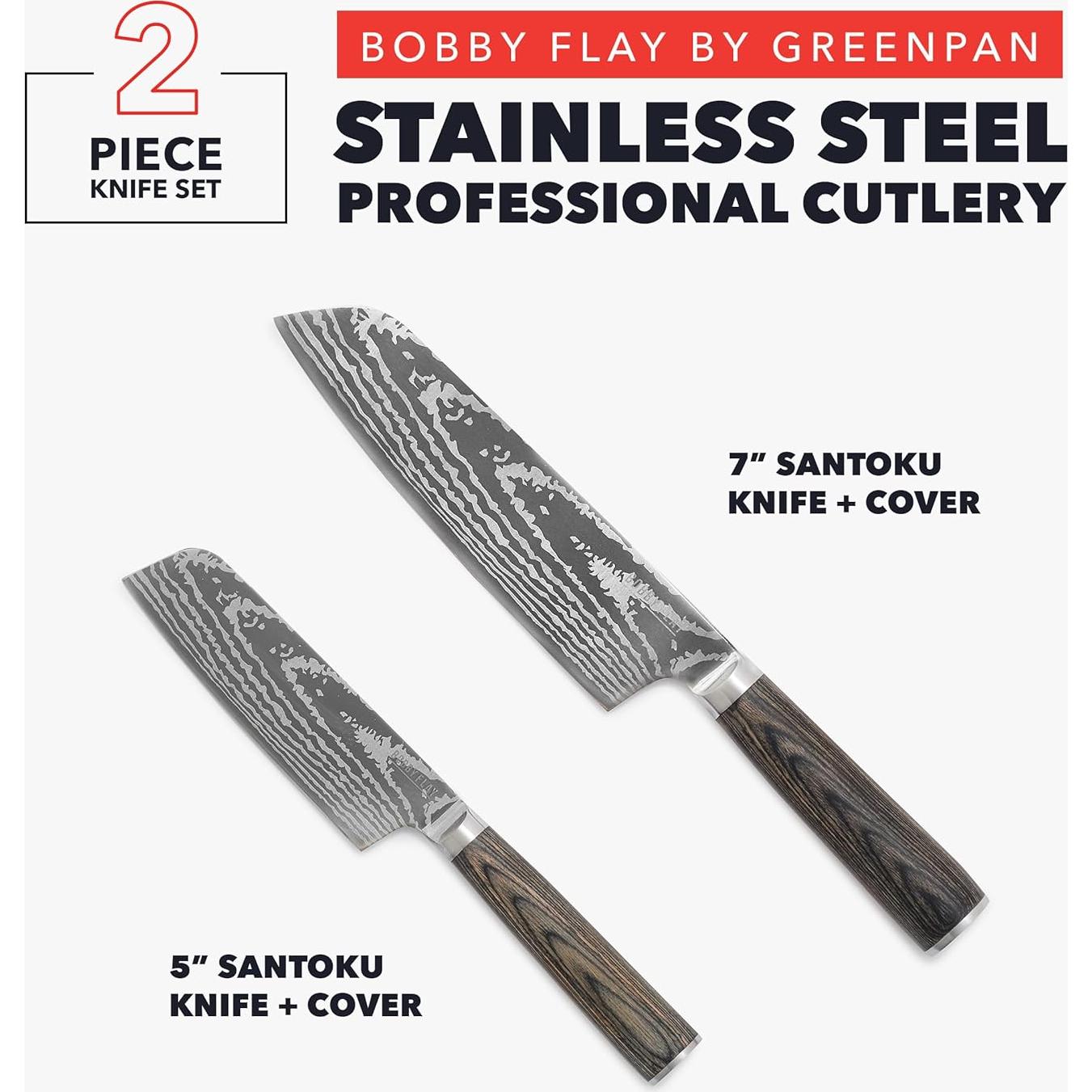 Juego de cuchillos Santoku GreenPan x Bobby Flay 2 piezas