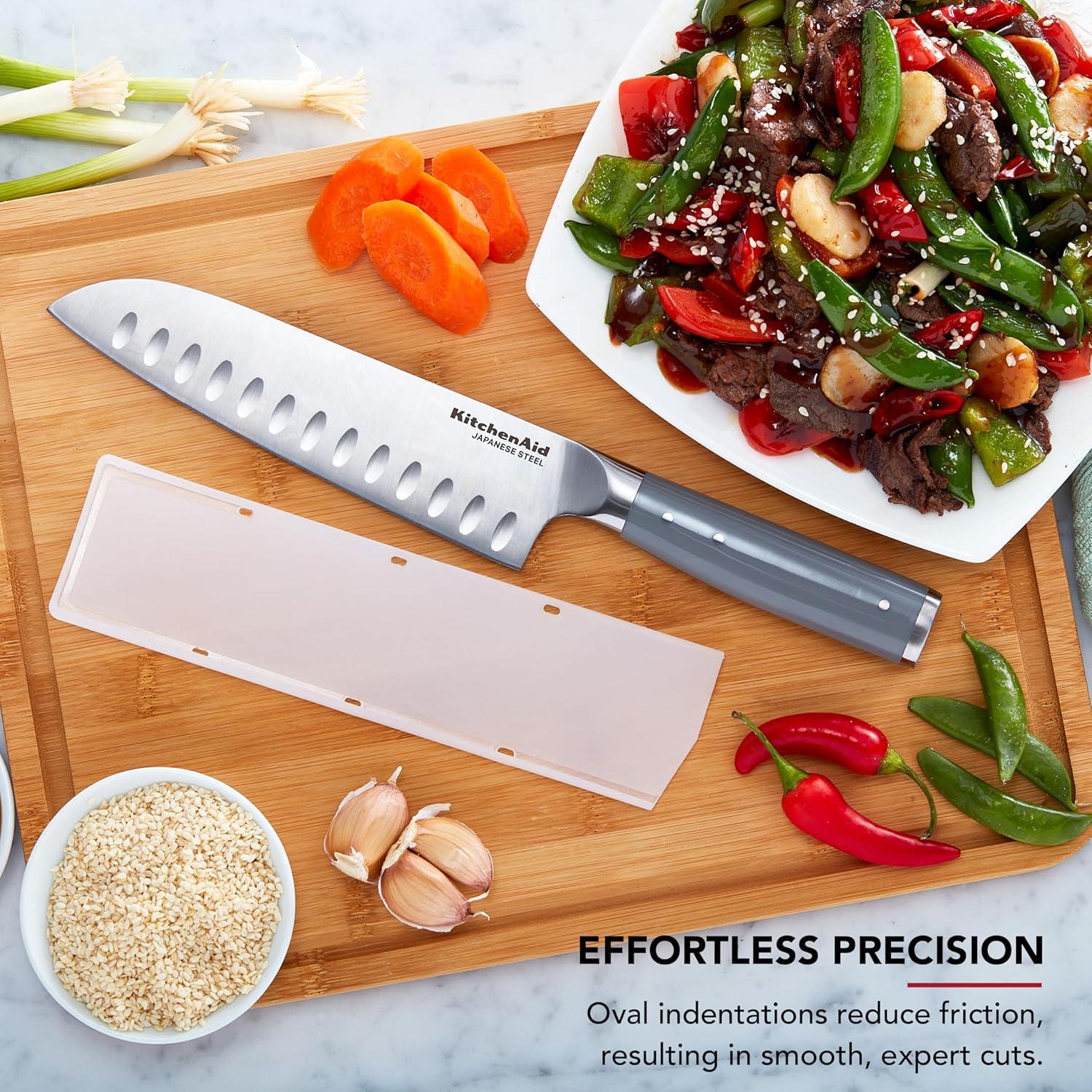 Cuchillo Santoku KitchenAid 17.78 cm Acero Inoxidable Gris