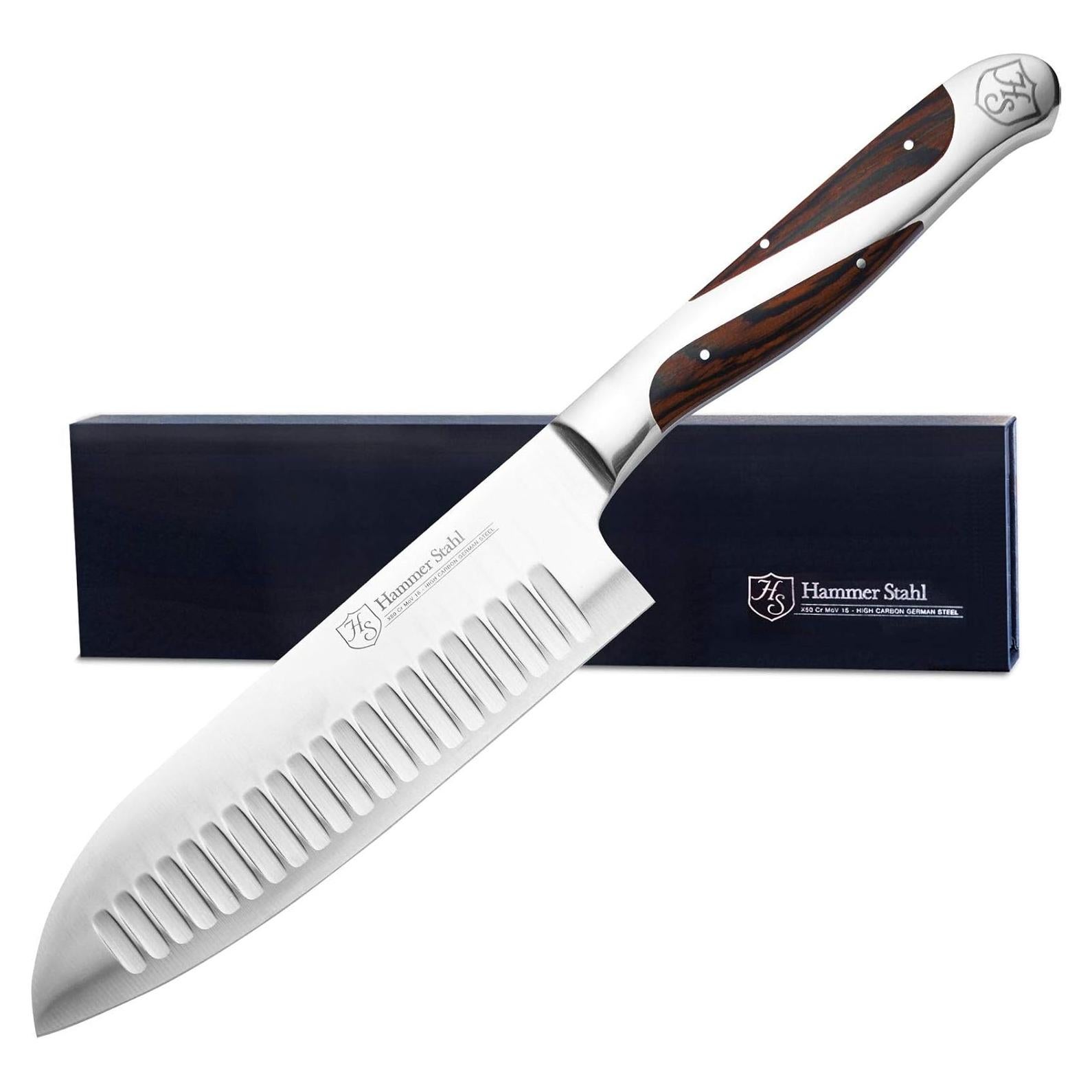 Cuchillo Santoku 14 cm Hammer Stahl Acero Inoxidable Ergonómico