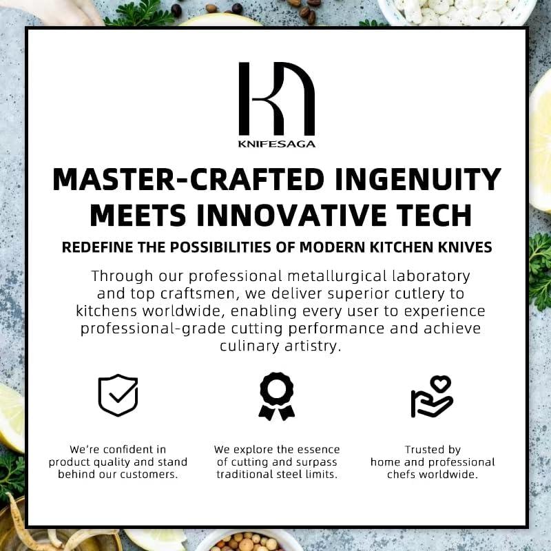 Juego de cuchillos de cocina KnifeSaga 17 piezas acero inoxidable