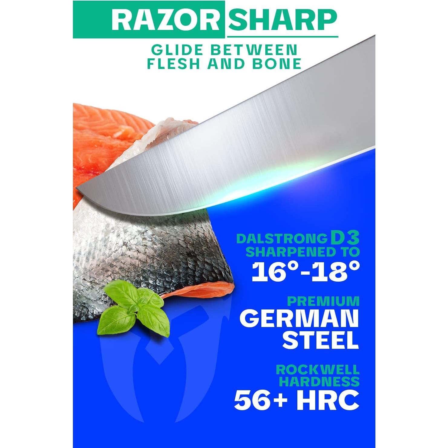 Cuchillo de Deshuesar Dalstrong 15 cm Acero Alemán Forjado