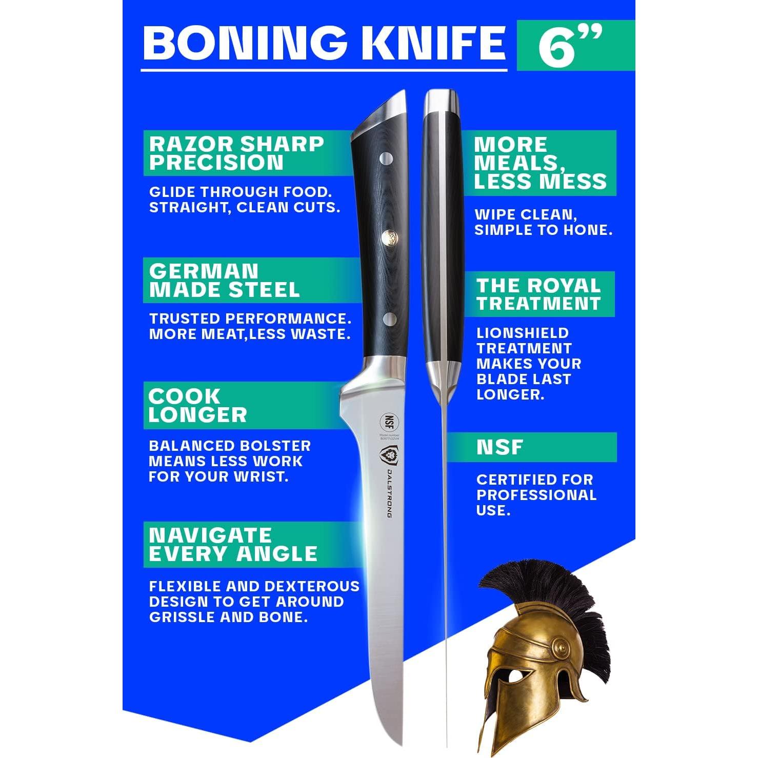 Cuchillo de Deshuesar Dalstrong 15 cm Acero Alemán Forjado