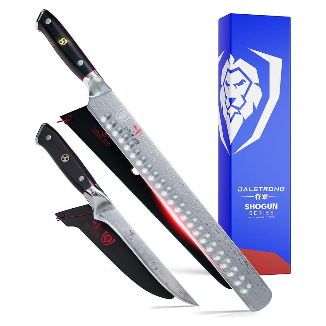 Set de Cuchillos de Cocina Dalstrong - Rebanar 30 cm y Deshuesar 15 cm - Acero AUS-10V