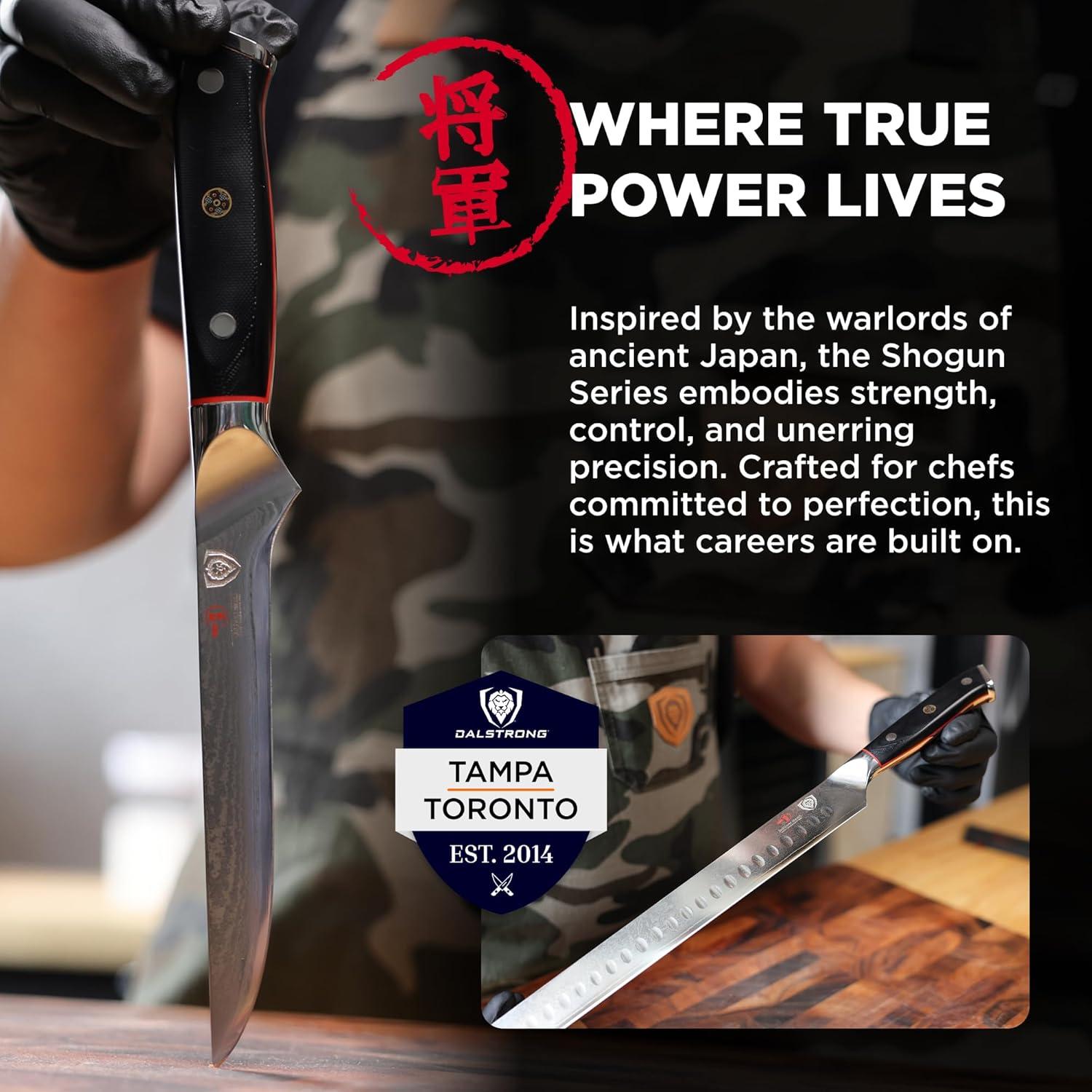 Set de Cuchillos de Cocina Dalstrong - Rebanar 30 cm y Deshuesar 15 cm - Acero AUS-10V