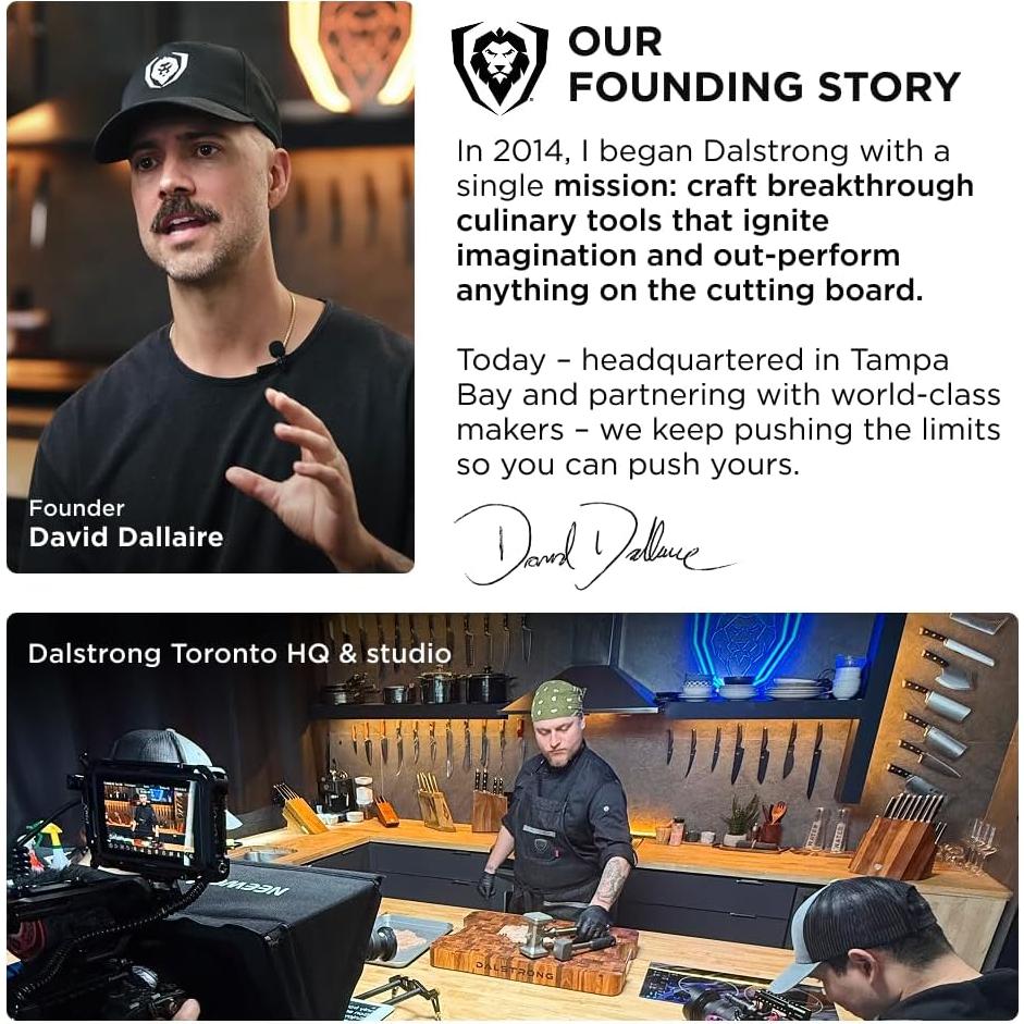 Set de Cuchillos de Cocina Dalstrong - Rebanar 30 cm y Deshuesar 15 cm - Acero AUS-10V