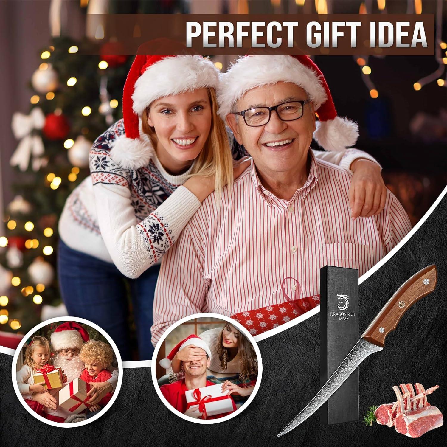 Cuchillo de Deshuesar DRAGON RIOT 15.24 cm Acero Damasco VG10