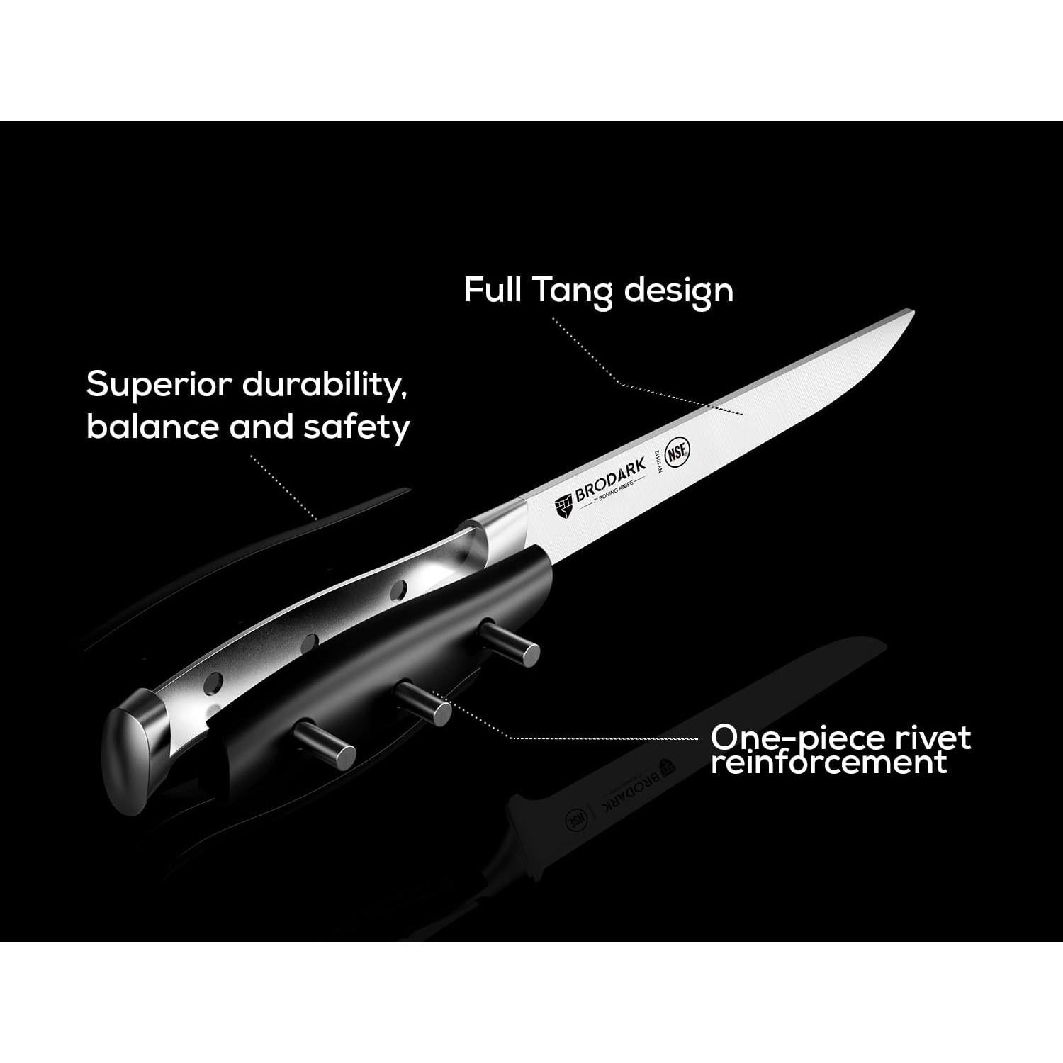Cuchillo de Deshuesar BRODARK 30.5 cm Acero Inoxidable NSF
