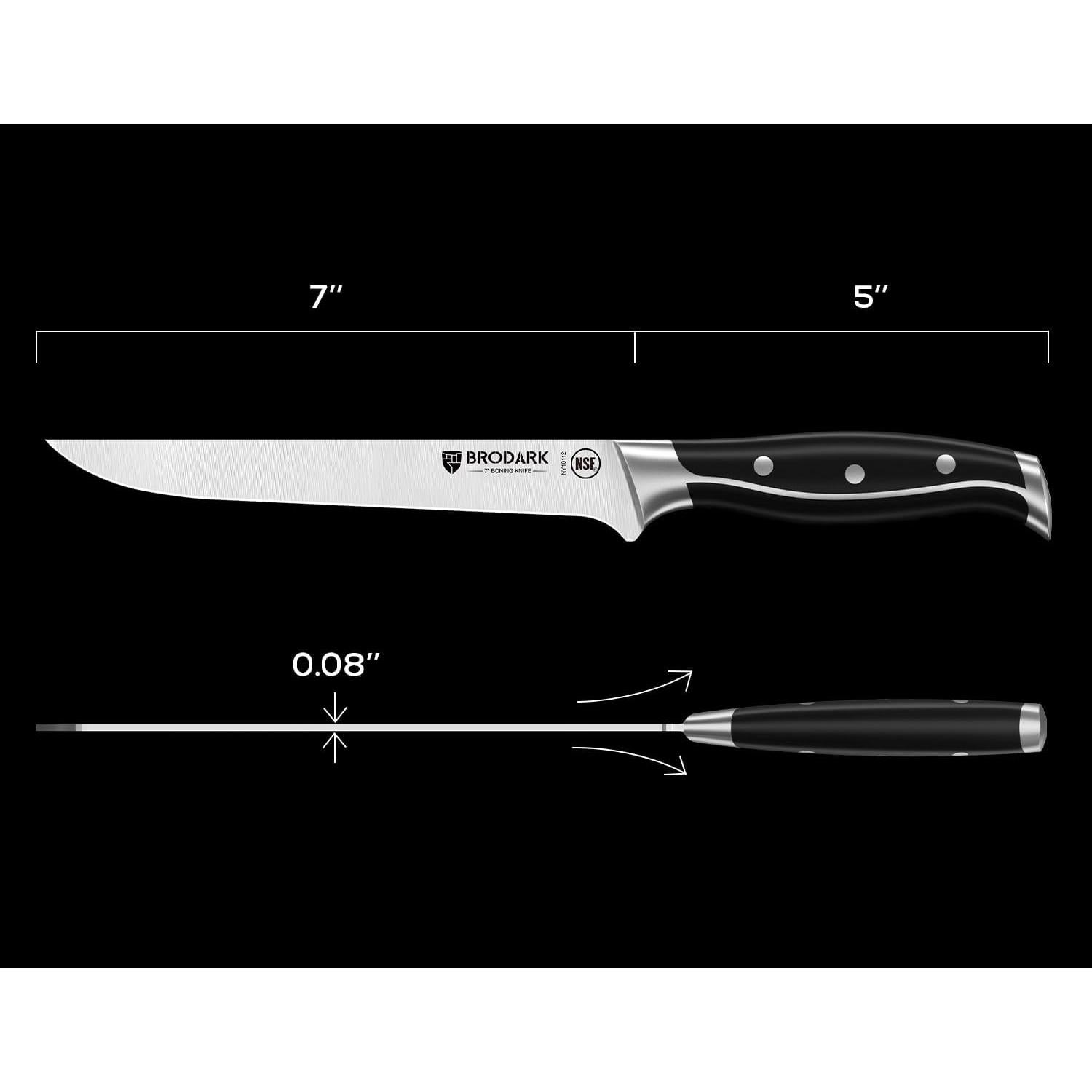 Cuchillo de Deshuesar BRODARK 30.5 cm Acero Inoxidable NSF